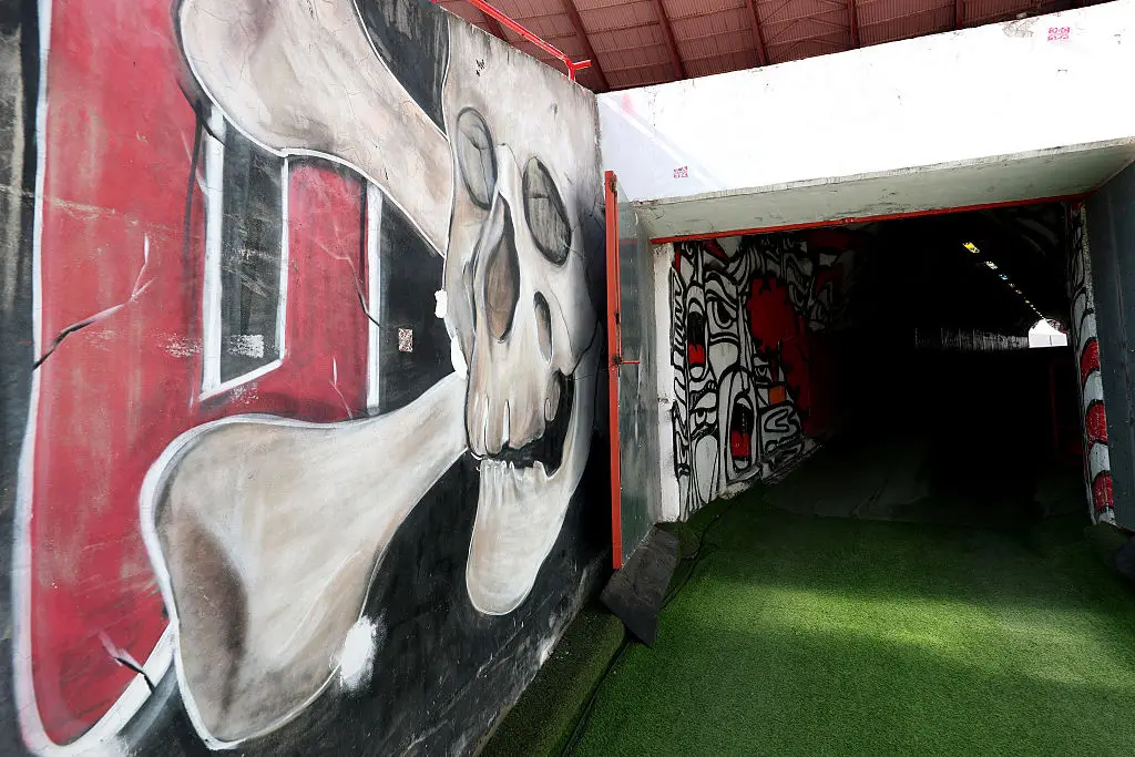 The tunnel inside Rajko Mitic Stadium (Credit:Getty)