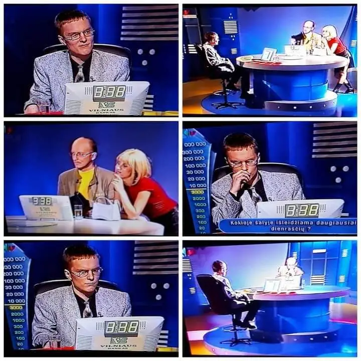 Valdas Dambrauskas appearanced on Lithuania's version of 'Who Wants to Be a Millionaire?'. Image credit: X/@shumanskoo
