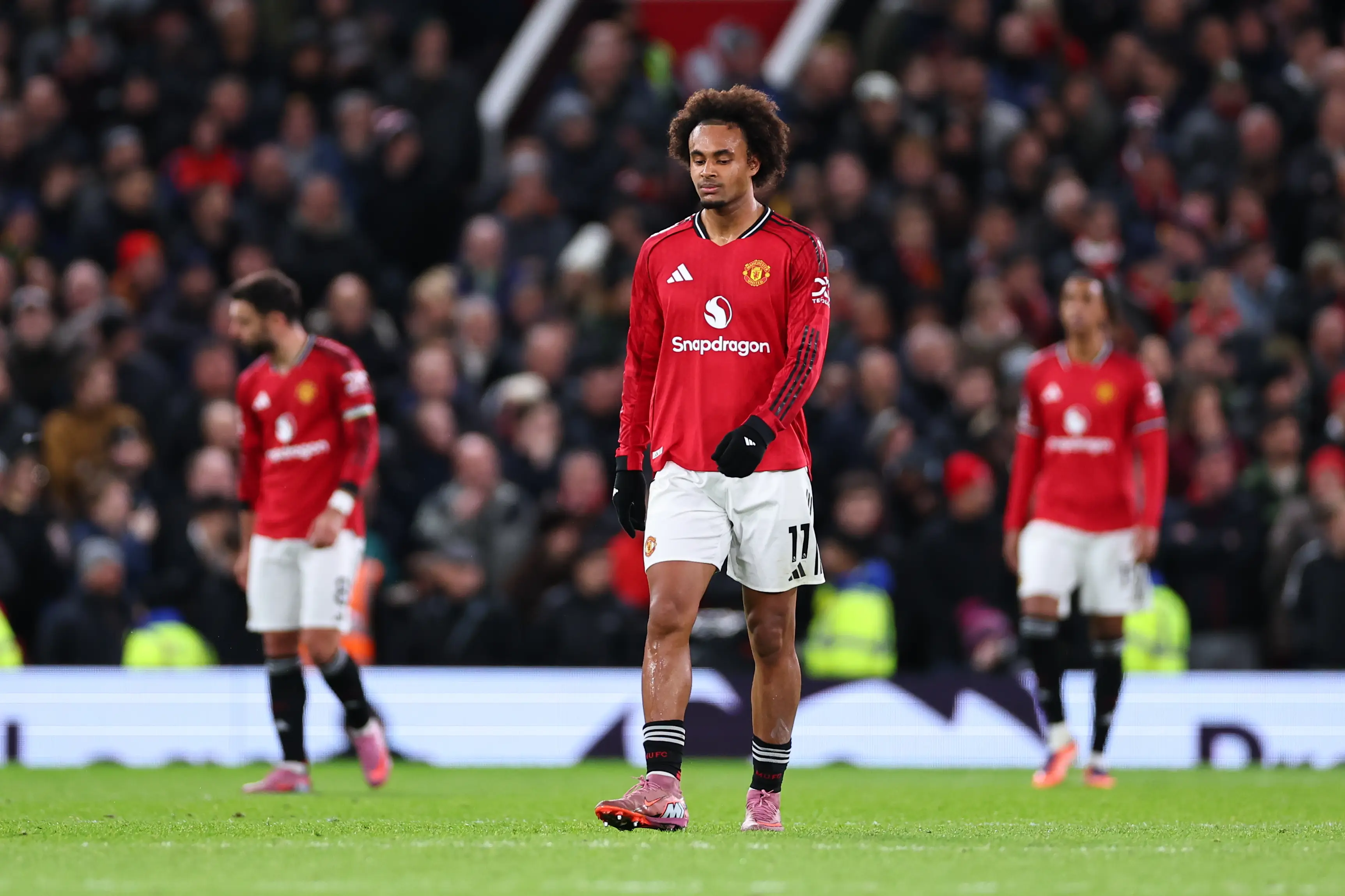 Joshua Zirkzee could leave Manchester United in January (Image: Getty)