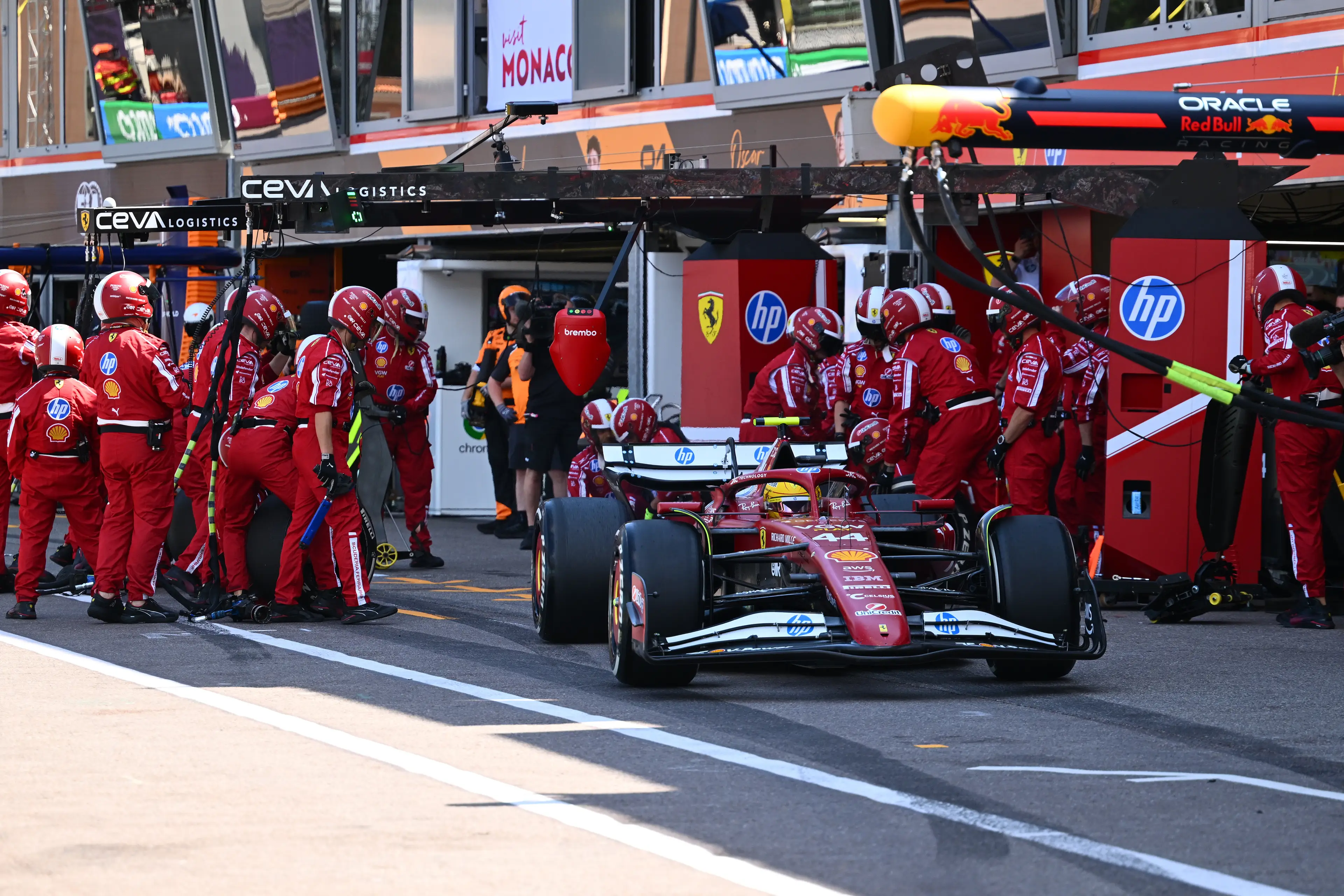 Lewis Hamilton during the 2025 Monaco Grand Prix (credit: Getty)