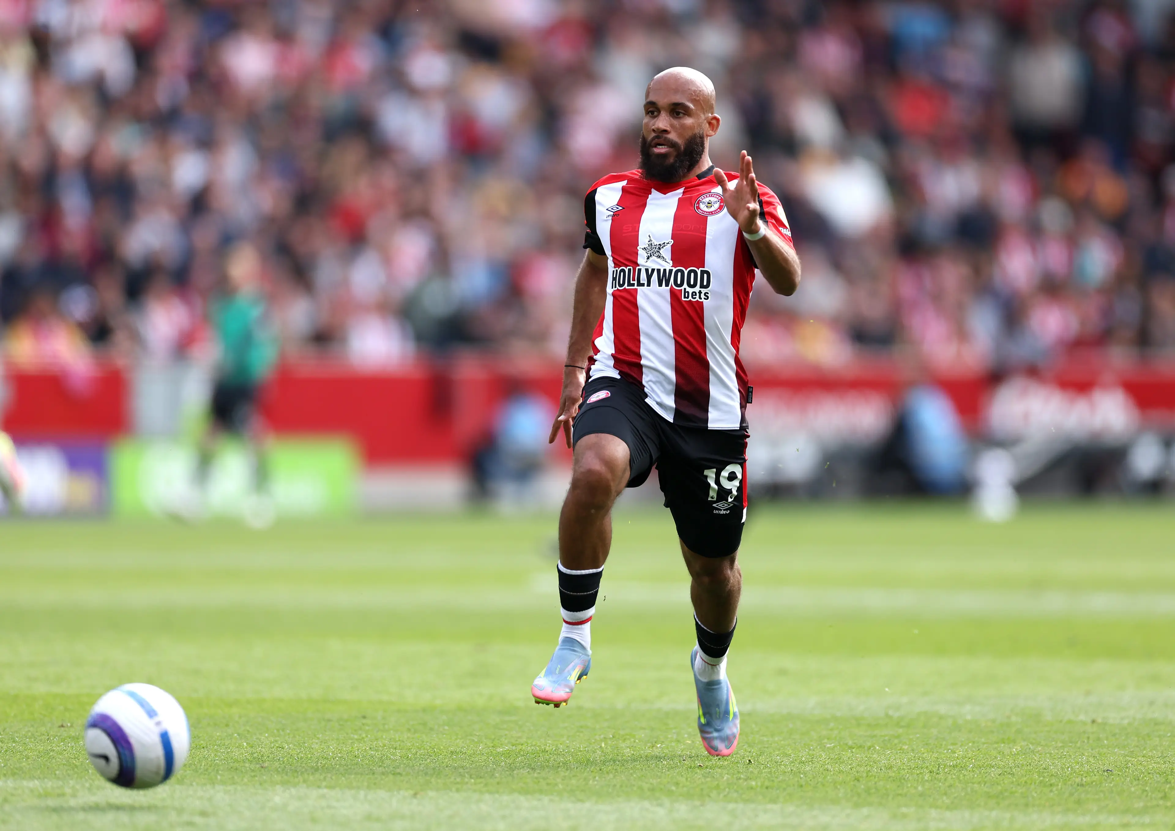 Manchester United have had two bids rejected for Bryan Mbeumo this summer. Image: Getty 