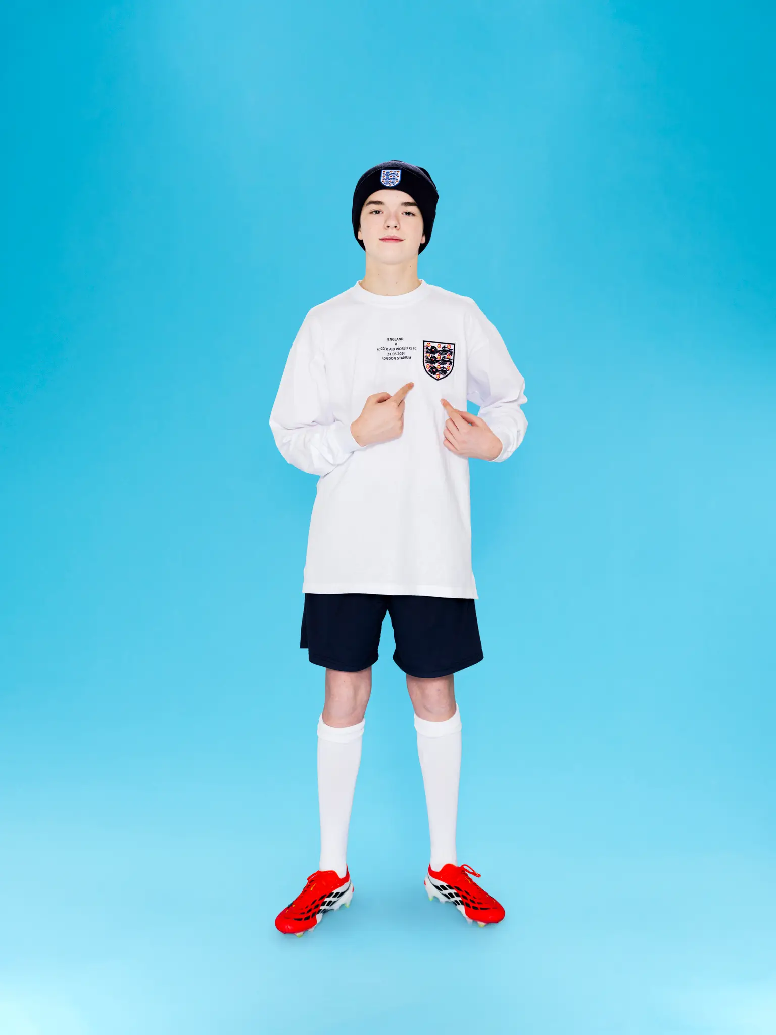 Cooper will be the youngest ever player in Soccer Aid history. Image: Getty