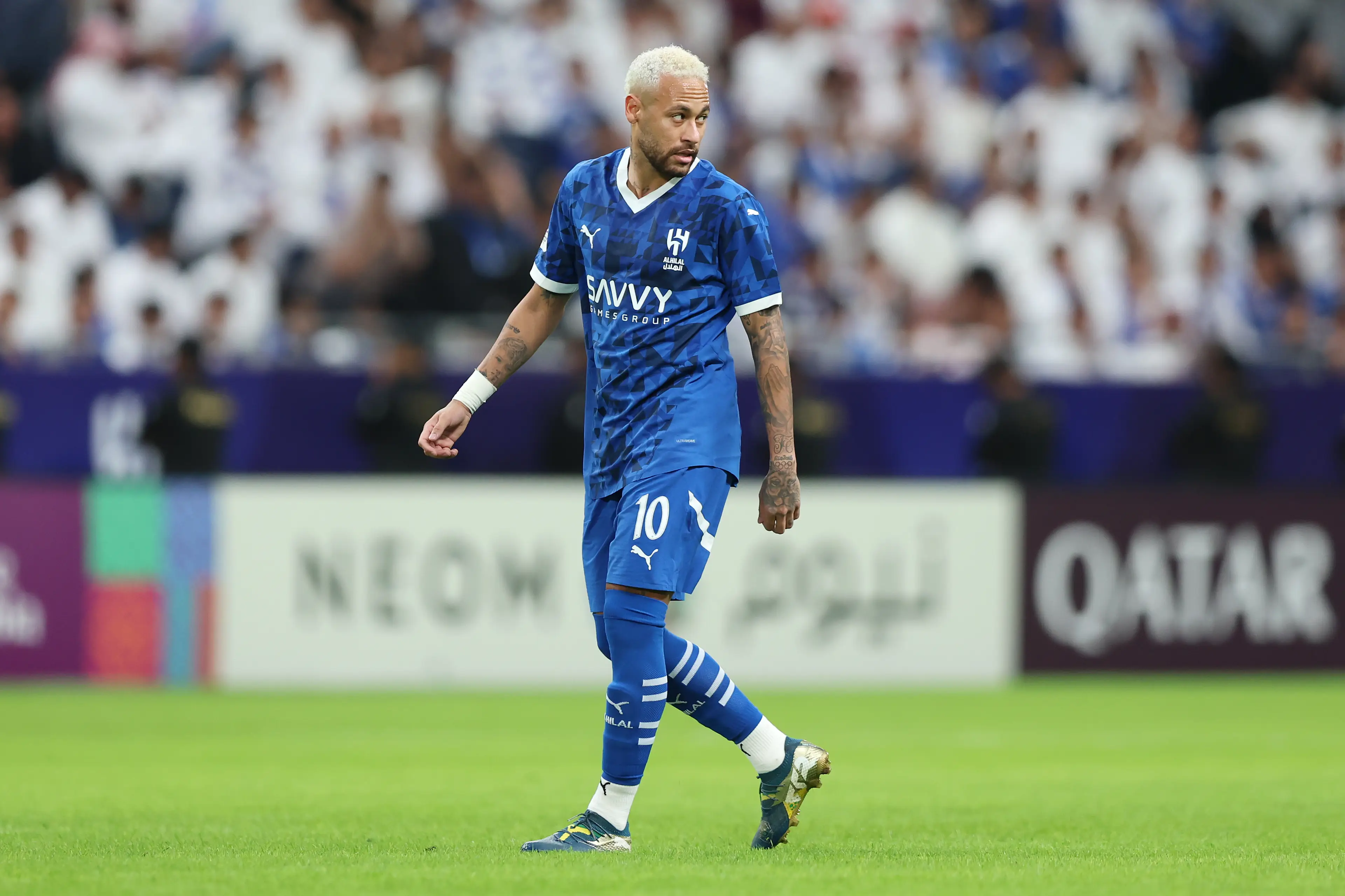 Neymar in action for Al Hilal. Image: Getty 