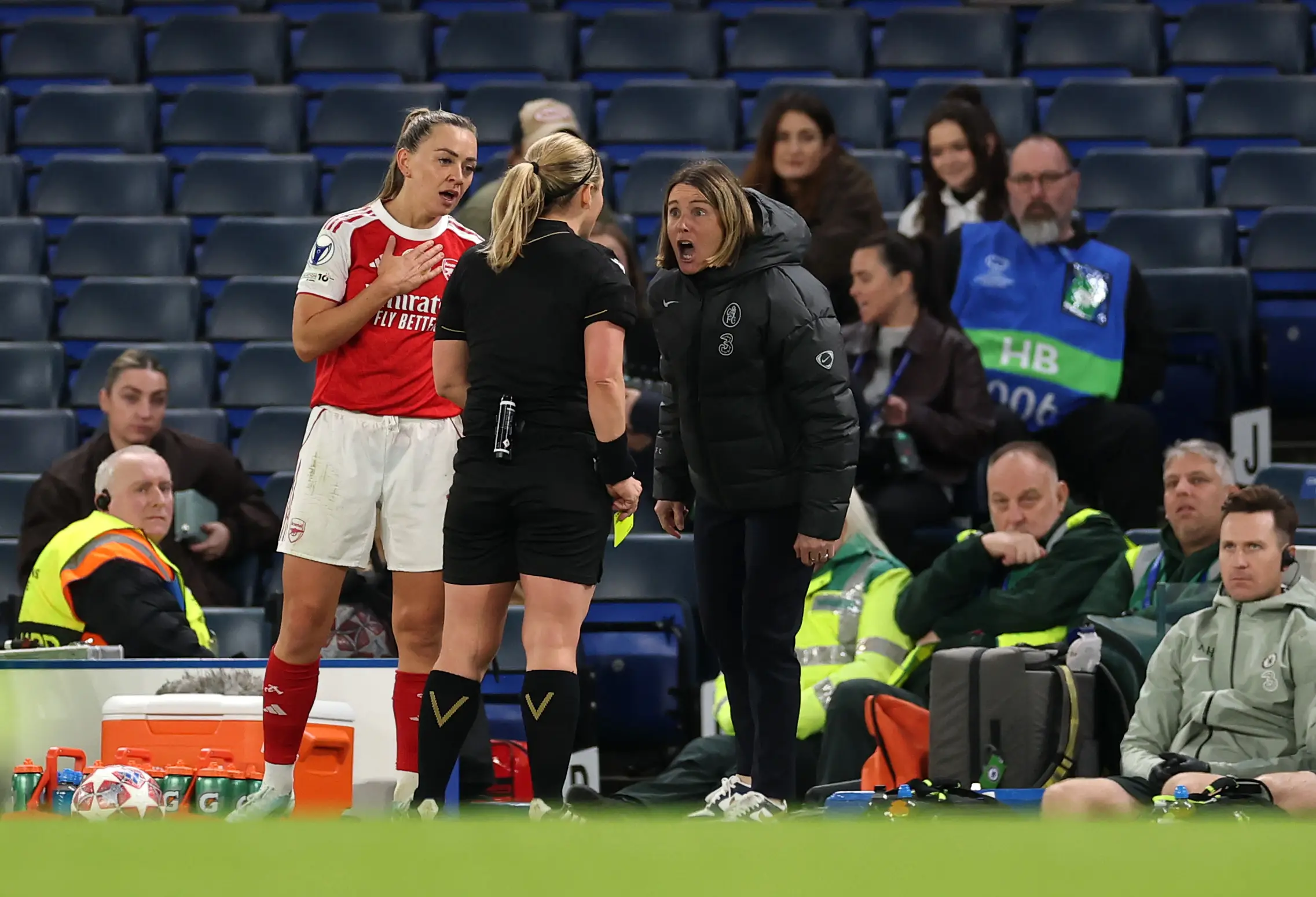 Katie McCabe somehow avoided punishment for the incident. Image: Getty