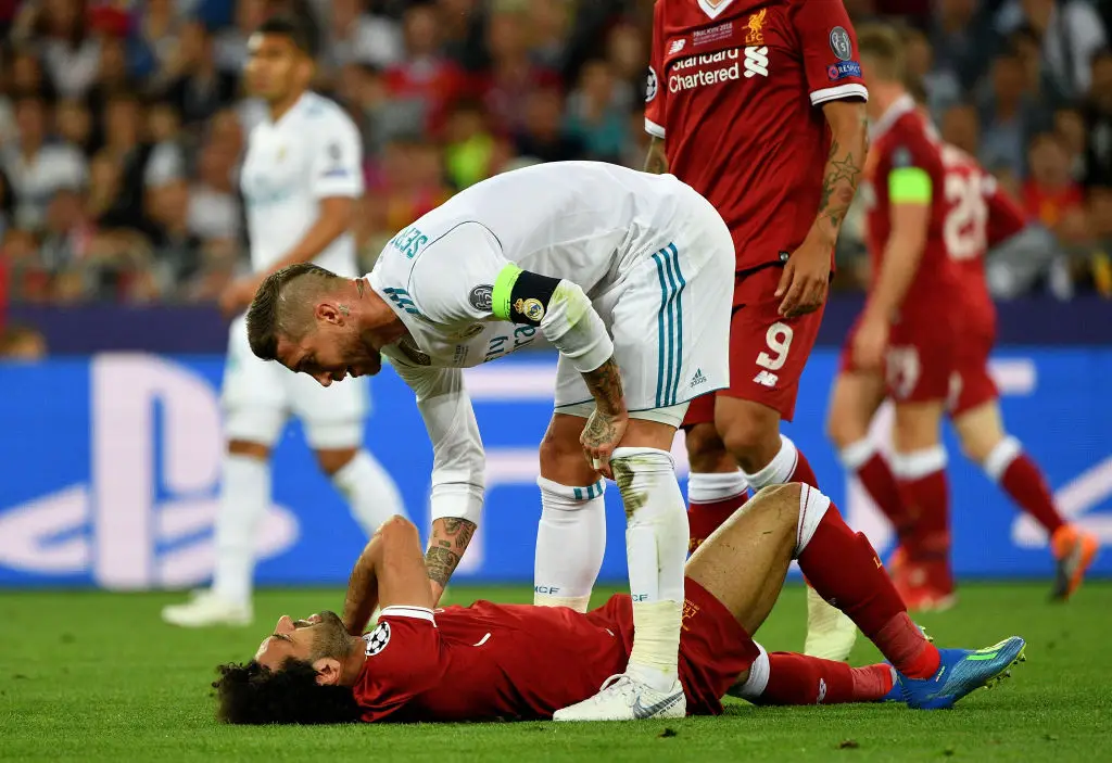 Sergio Ramos injured Mohamed Salah (Credit:Getty)