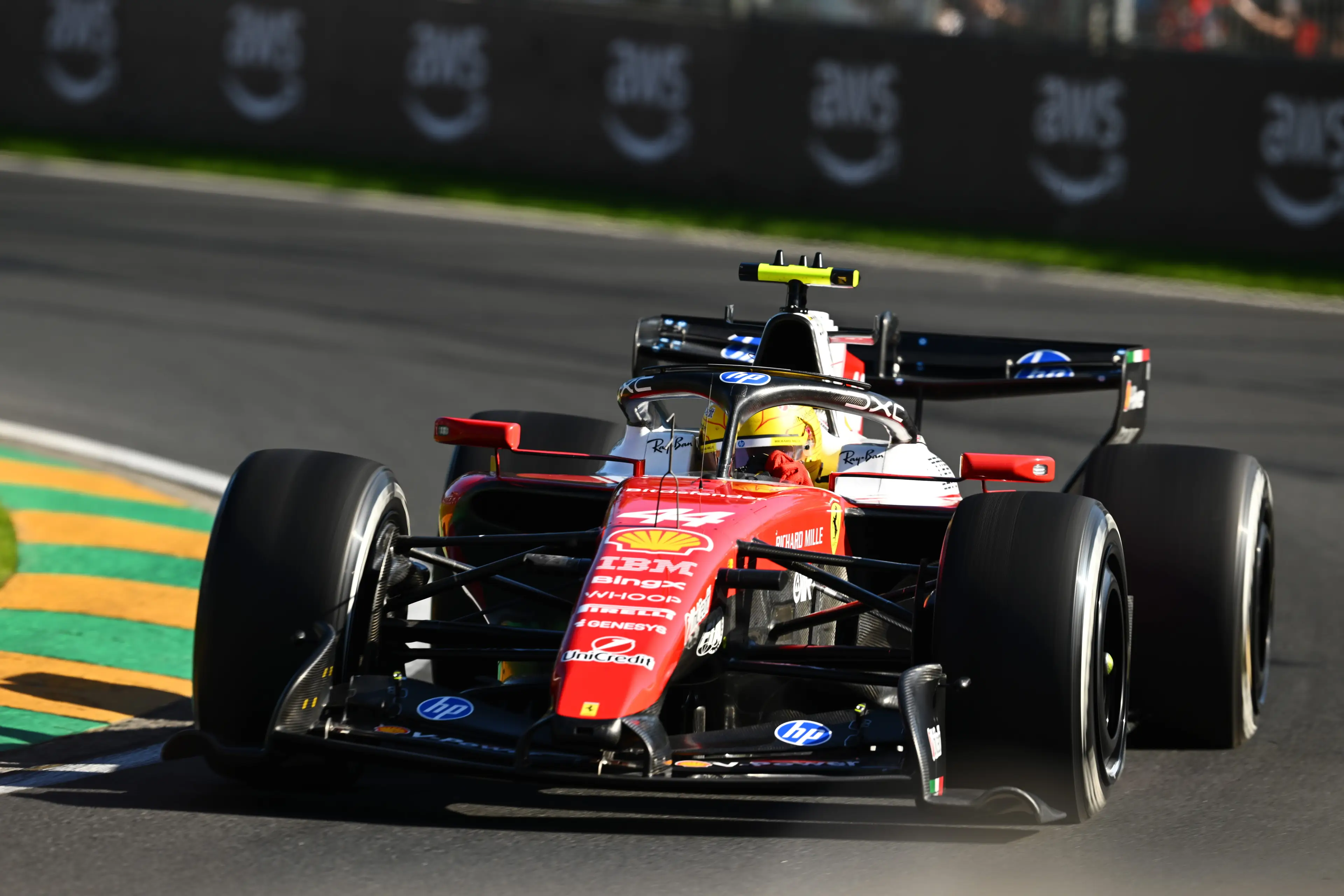 Hamilton had encouraging FP1 and FP2 sessions in Melbourne (Image: Getty)