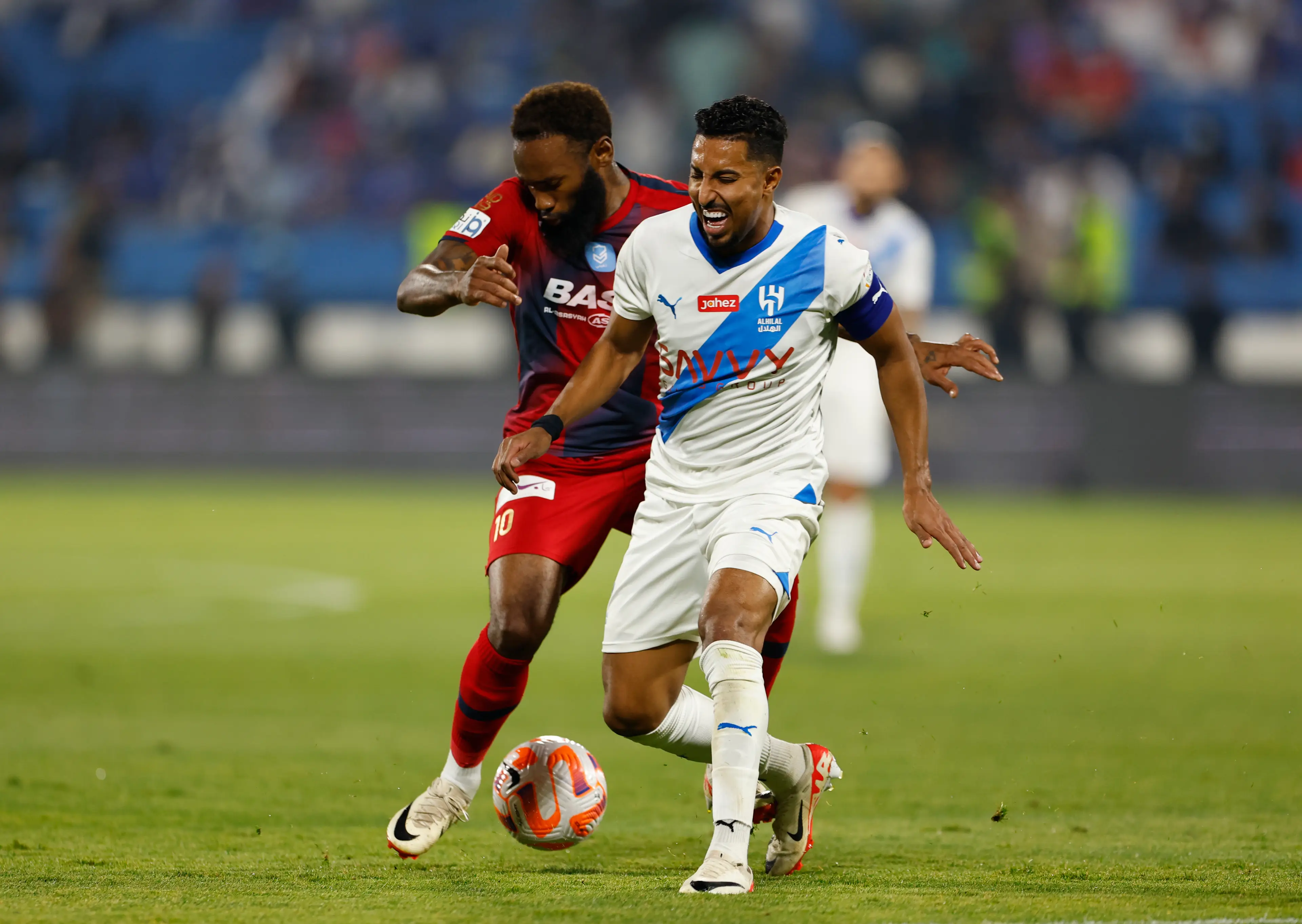 Georges-Kevin Nkoudou in action for Damac. (