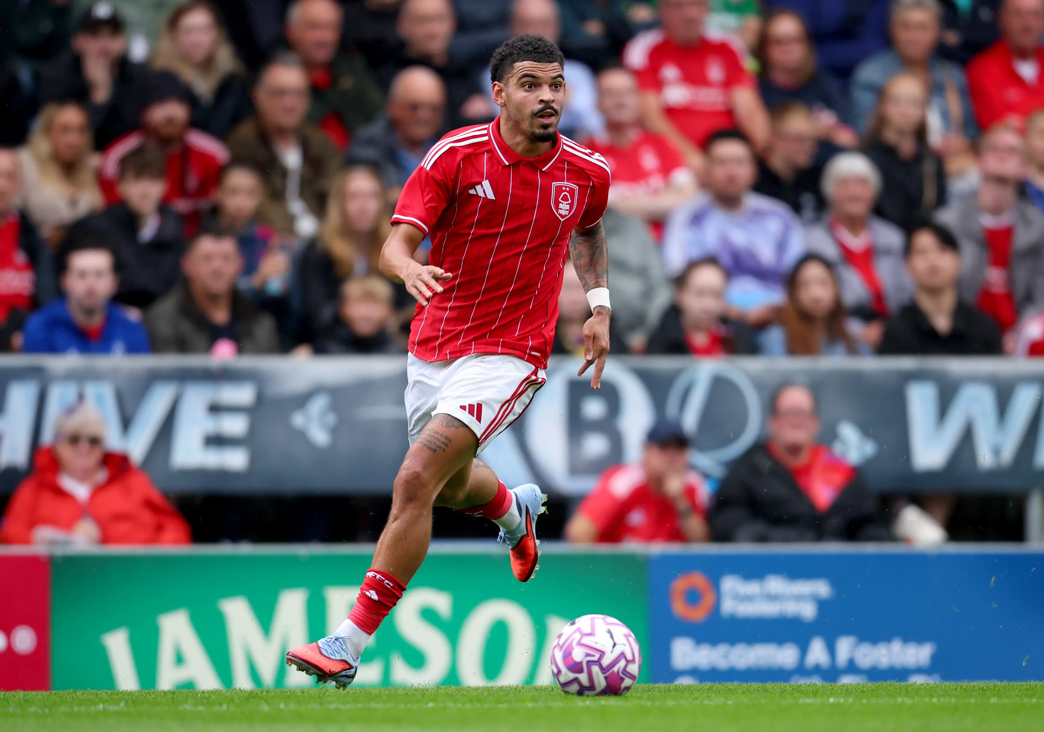 Morgan Gibbs-White in action for Nottingham Forest. Image: Getty