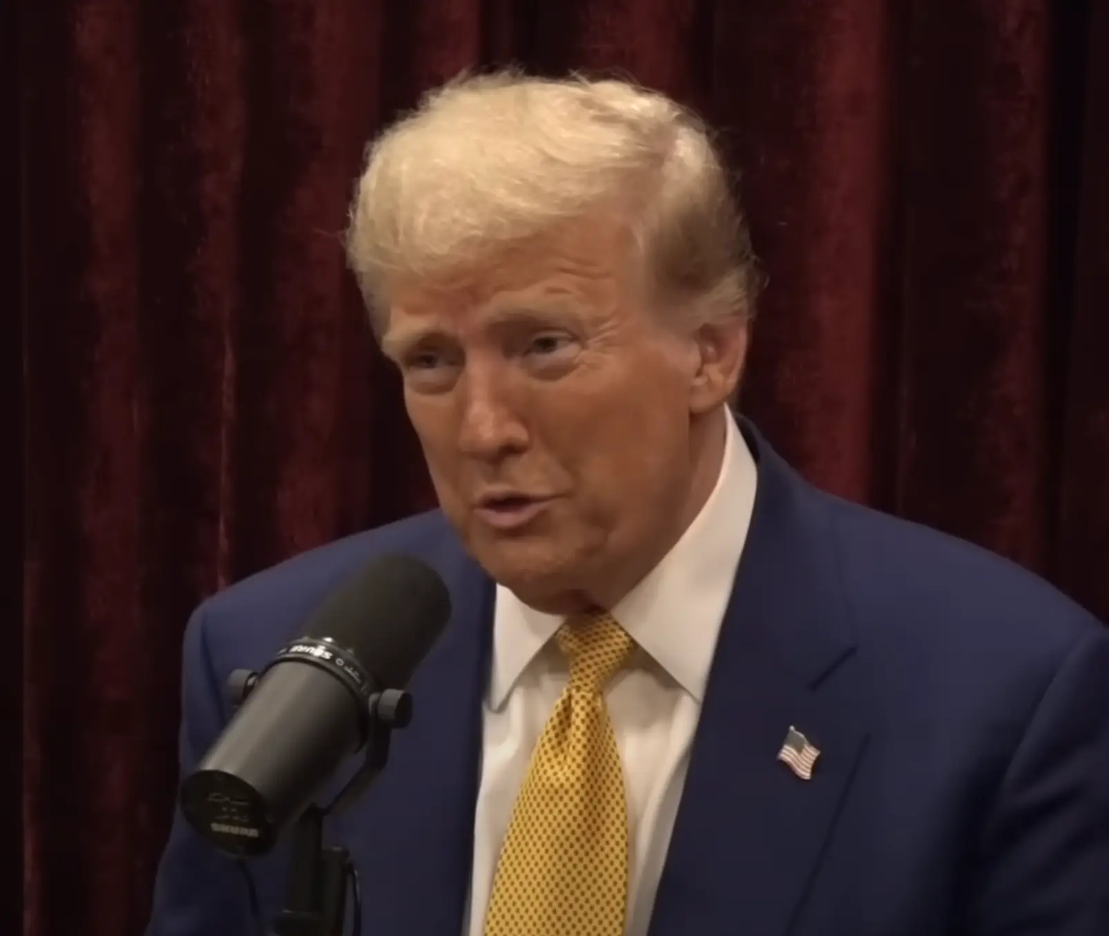 Donald Trump appeared on the Joe Rogan Experience podcast in October 2024 (Image: JRE)