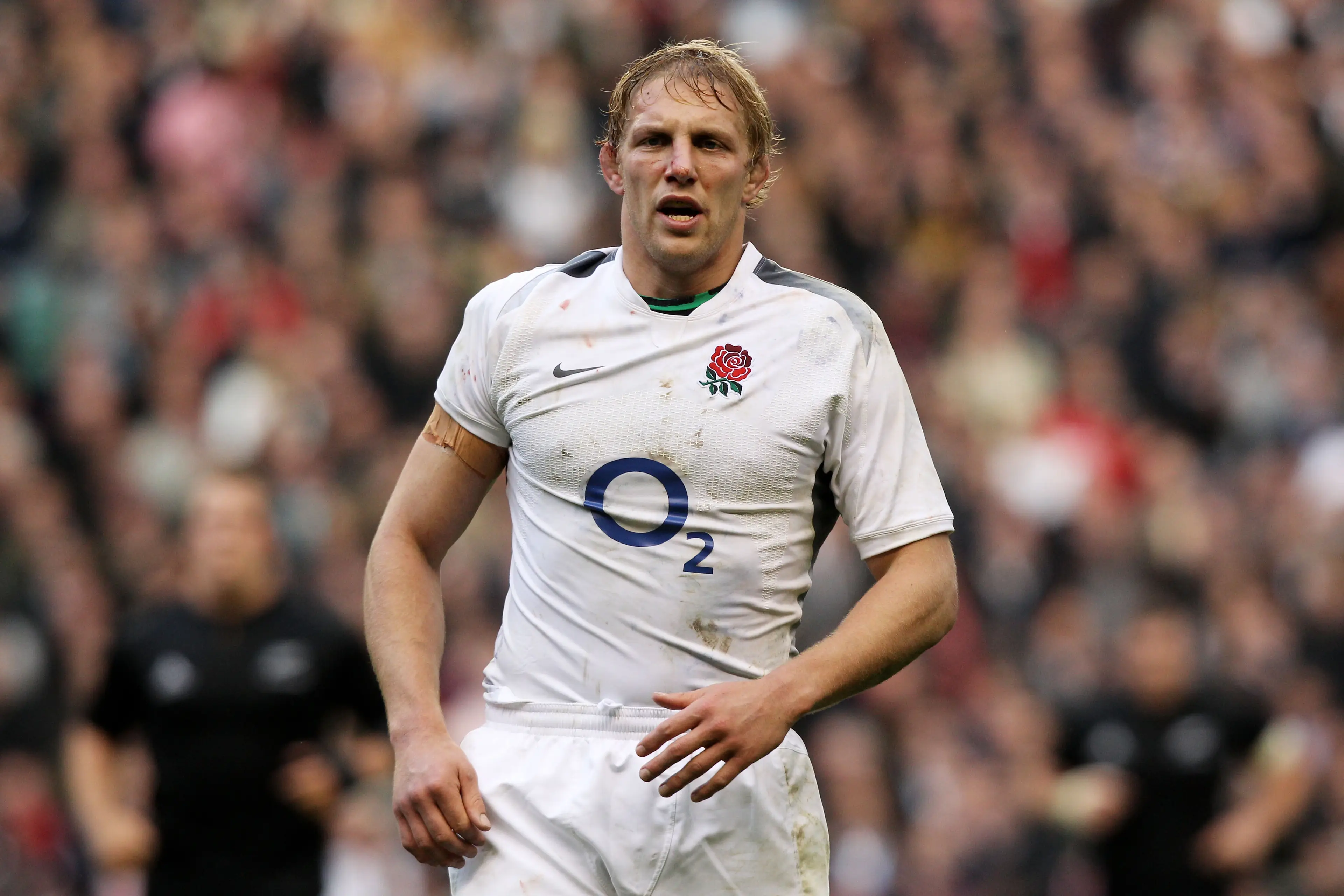Lewis Moody playing for England. Image: David Rogers / Staff via Getty