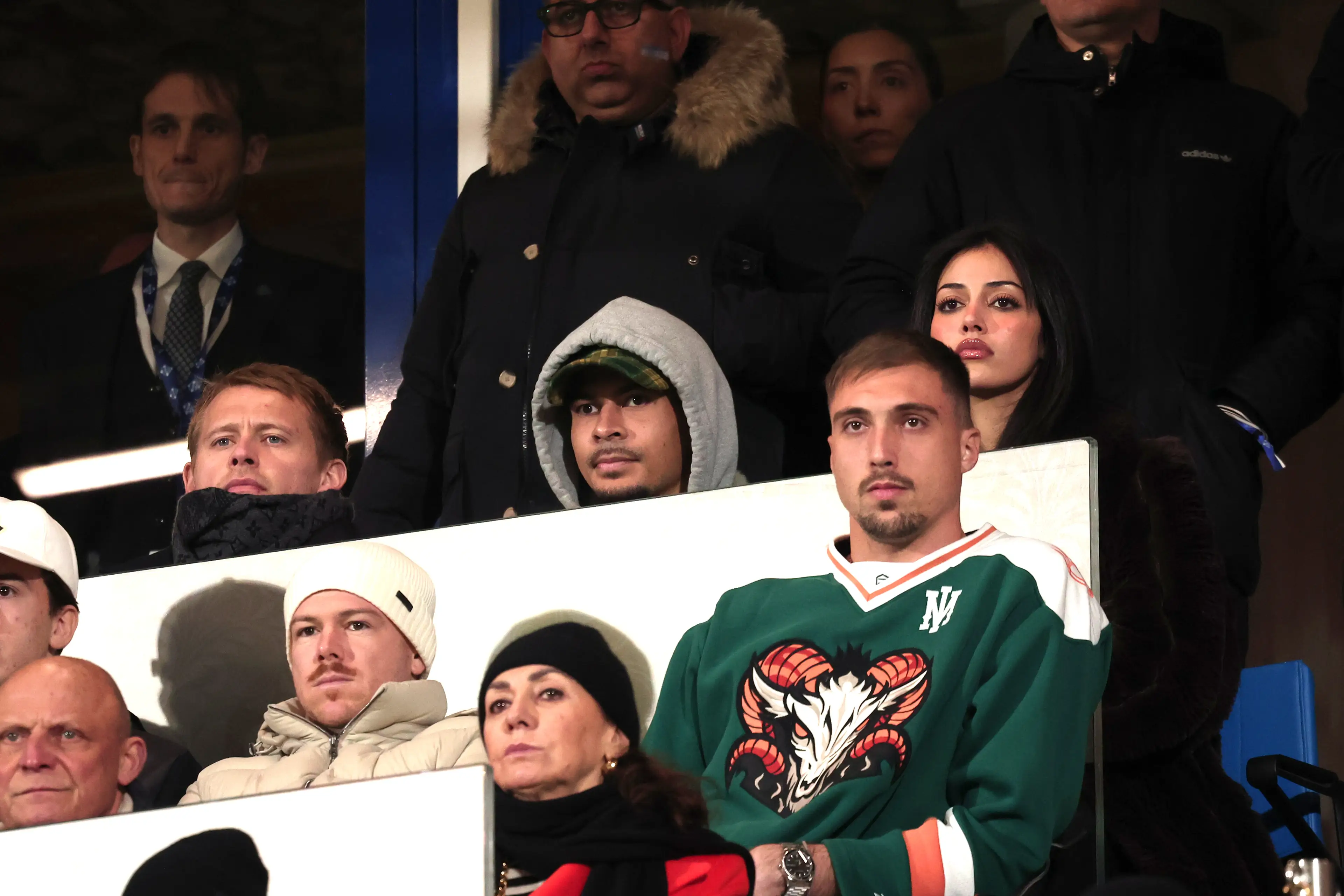 Dele Alli attends the match between Como 1907 and Roma at Giuseppe Sinigaglia Stadium on December 15. Image credit: Getty