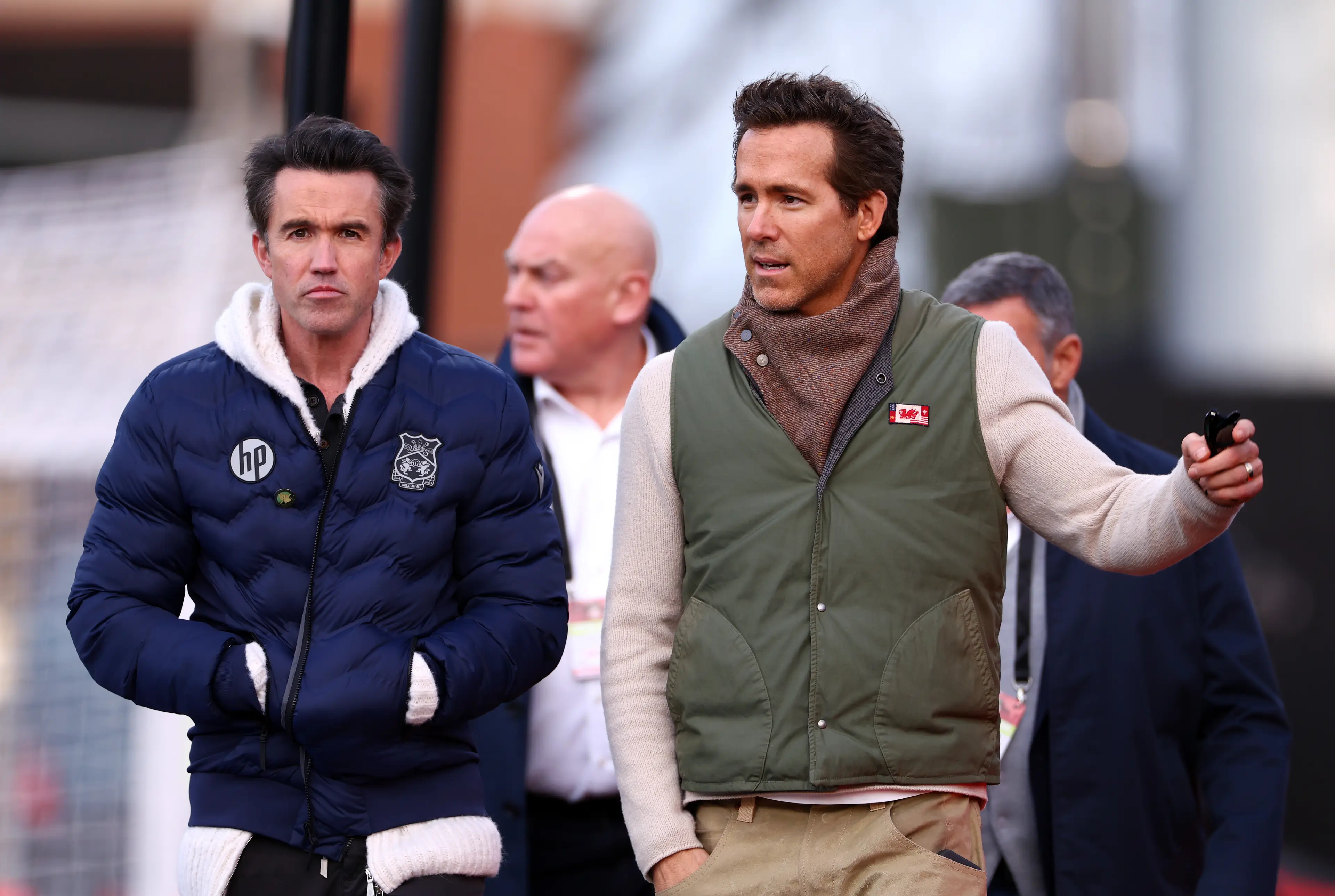 Rob Mac and Ryan Reynolds are involved in Wrexham's transfers. Image: Getty 