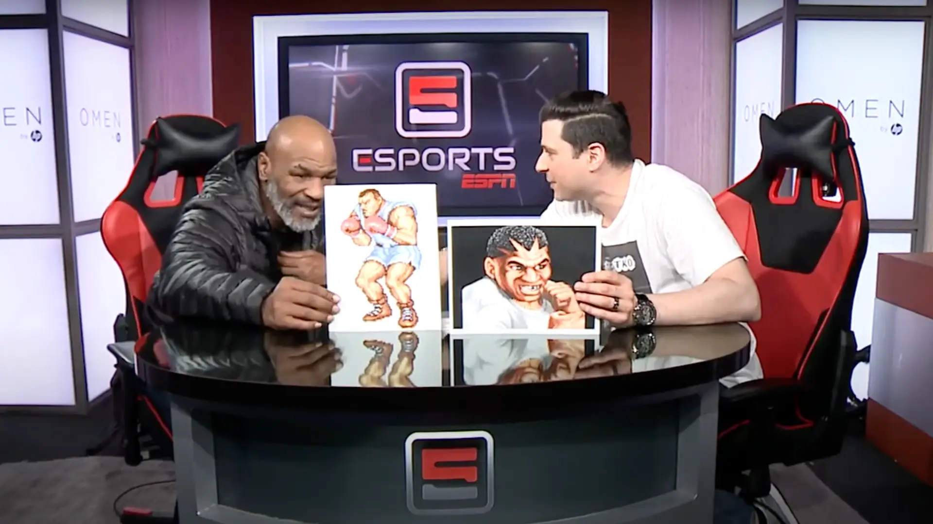 Mike Tyson was shown photos of Balrog from Capcom’s Street Fighter series by presenter Arda Ocal.