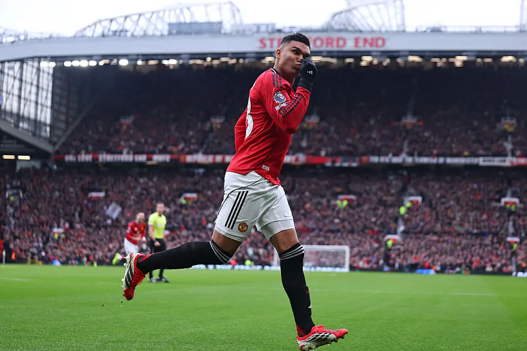 Casemiro impressed during Manchester United's win over Fulham. (Image: Robbie Jay Barratt - AMA/Getty Images)