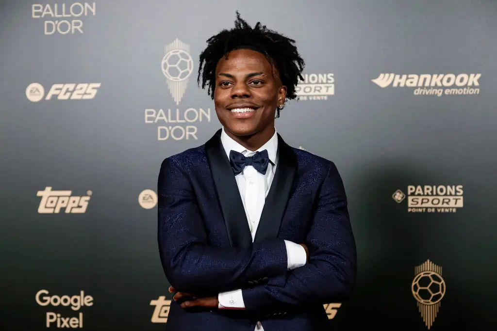 IShowSpeed attended the 2024 Ballon d'Or ceremony in October. (Image: Getty)