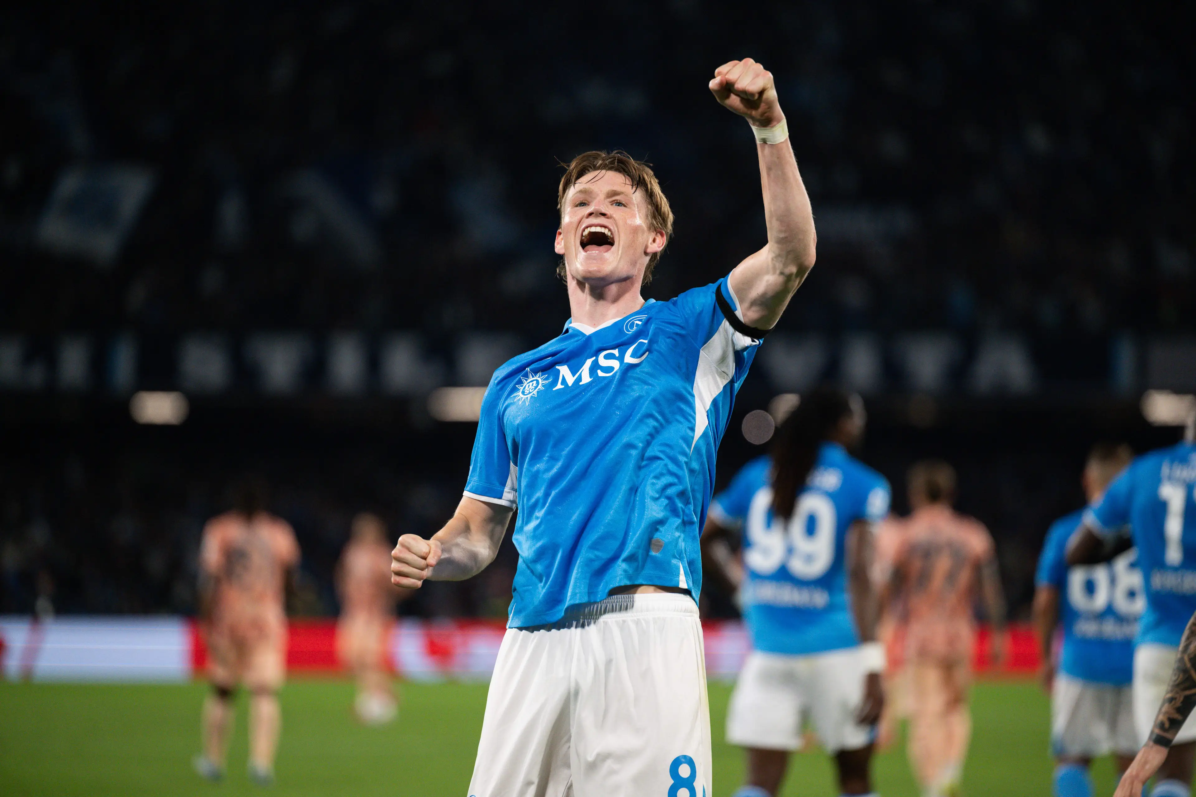 Scott McTominay has been in incredible form for Napoli. Image: Getty