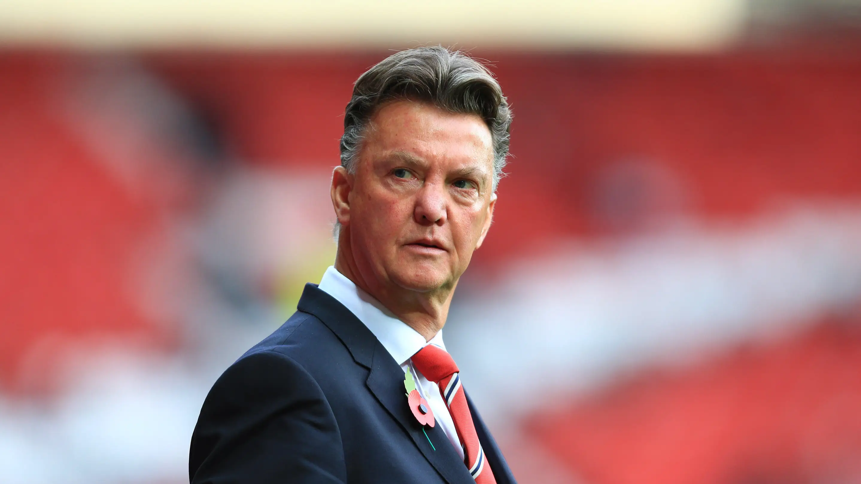 Louis van Gaal as Manchester United manager in 2014