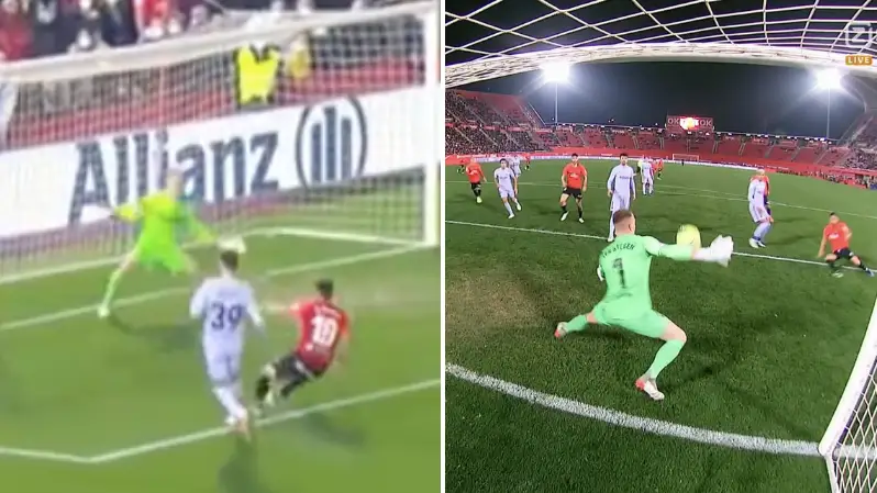 Marc-Andre Ter Stegen Made An Incredible Reactive Save In The 91st Minute For Barcelona