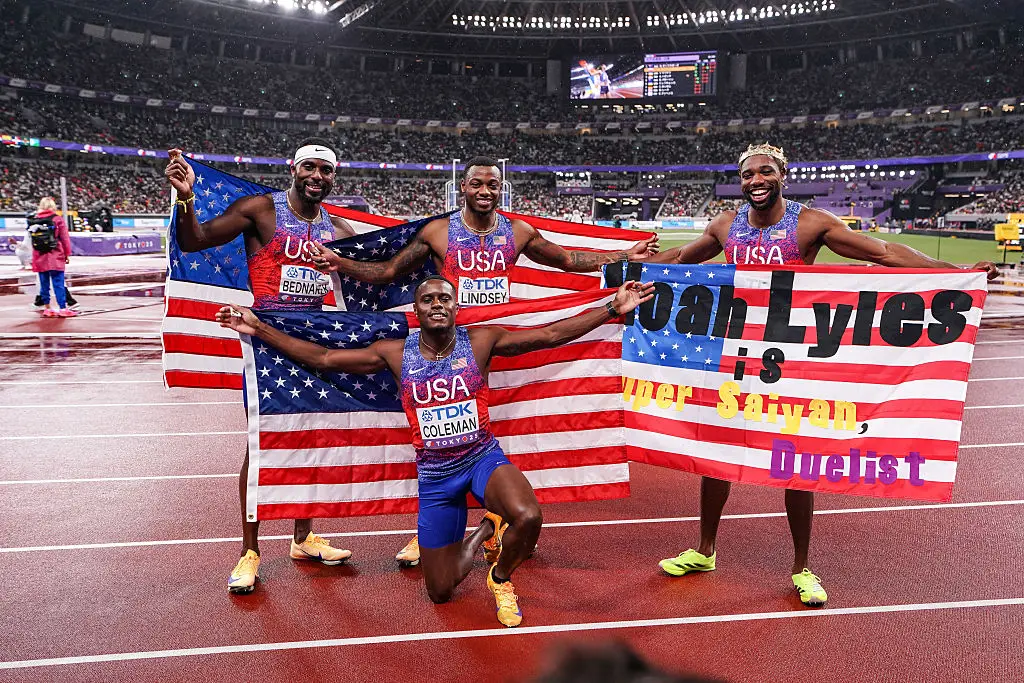 Team USA at the recent World Athletics Championships (Credit:Getty)