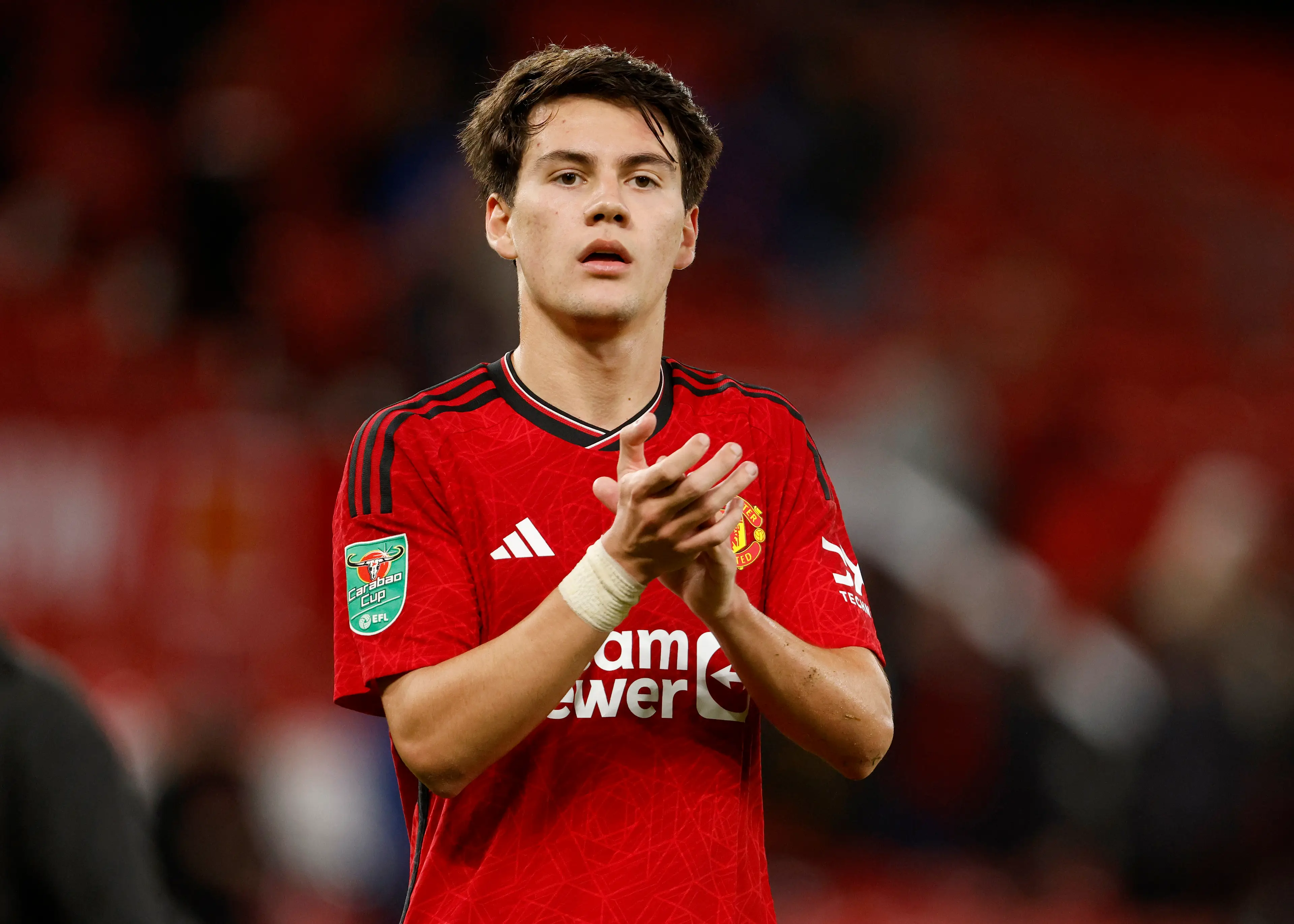 Pellistri joined United in 2020. (Image