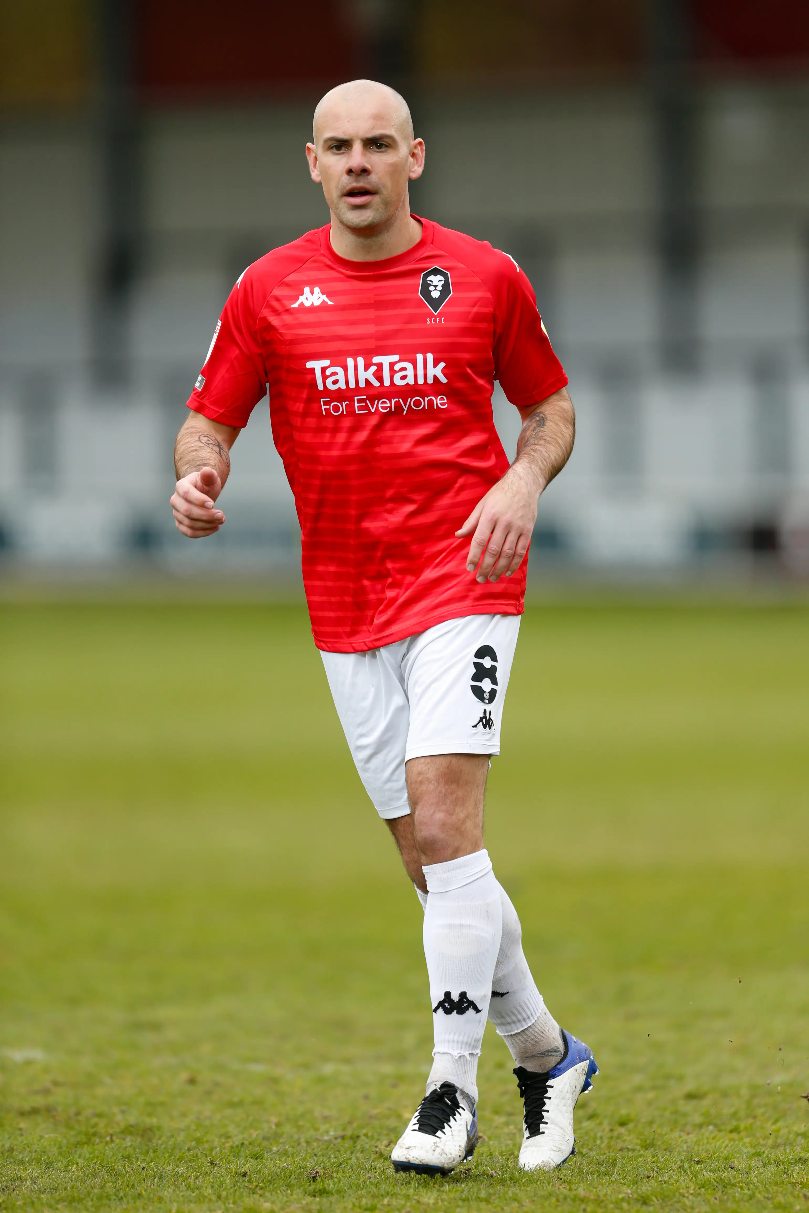 Gibson played for Salford City after spells at Everton, Sunderland and Wigan. Image: Getty