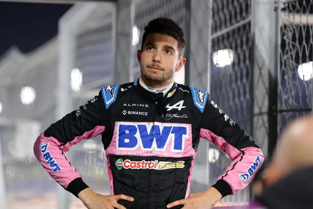 Esteban Ocon's Formula One season finished after he crashed his Alpine during the Qatar Grand Prix. (Image: Getty)