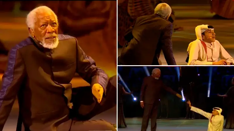 Morgan Freeman performs at World Cup opening ceremony, fans surprised by his appearance