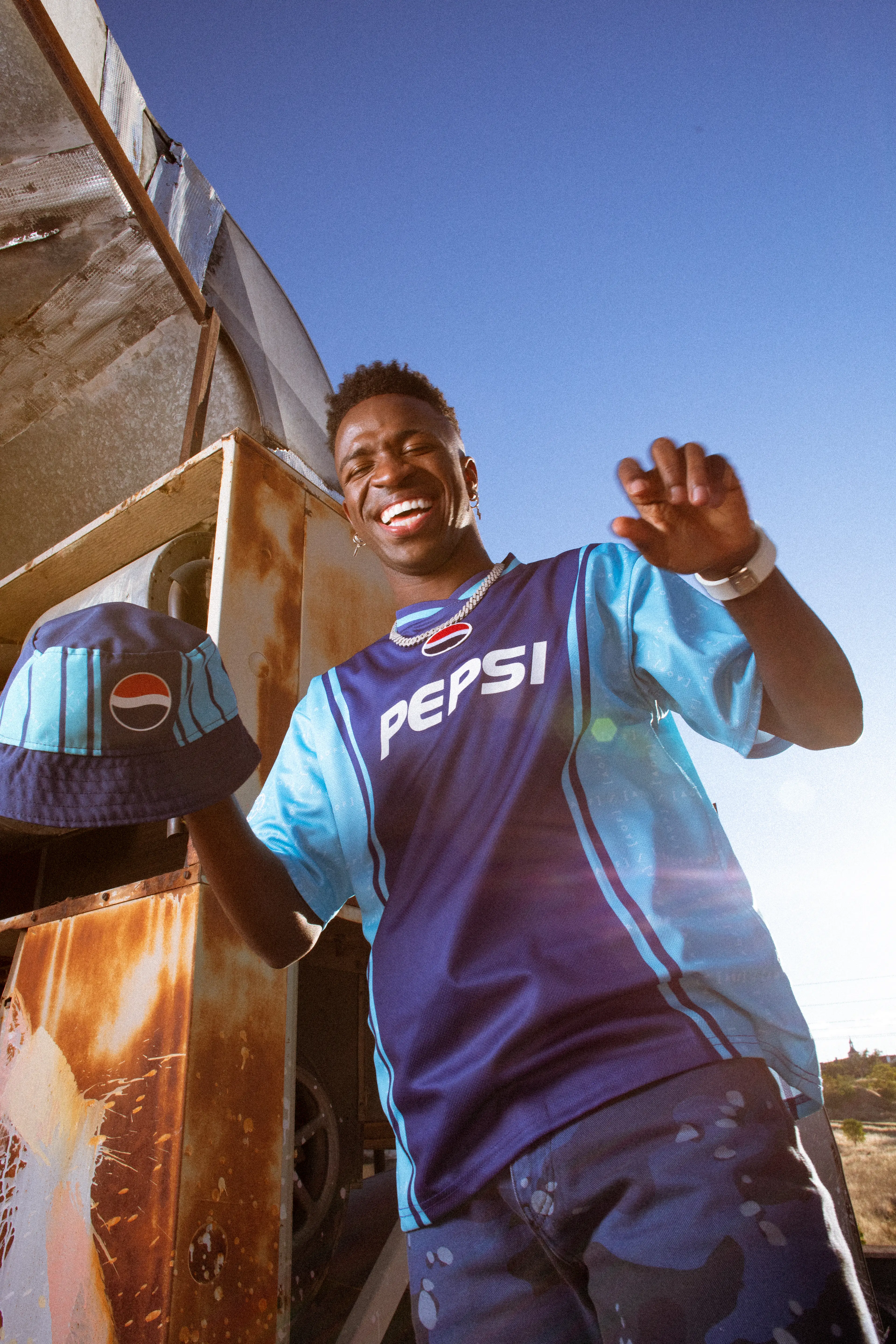 Vinicius has been unveiled as the latest brand ambassador for Pepsi MAX (Image: Pepsi MAX)
