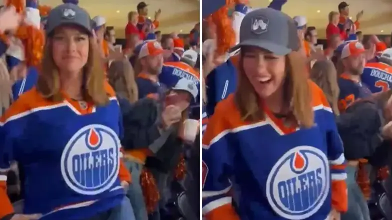Ice hockey fan who received porn site offer after flashing boobs makes major move amid newfound fame