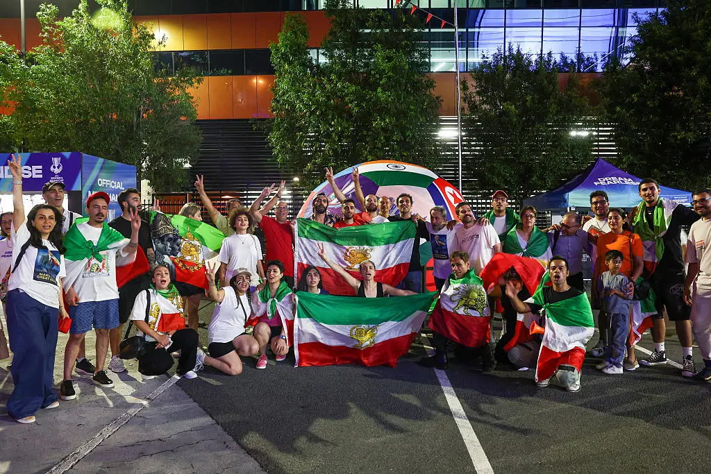 Iranian fans at the Asian Cup (Credit:Getty)