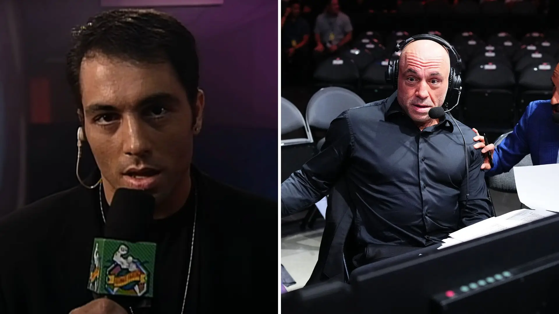 Unrecognisable Joe Rogan had another job in the UFC before being a commentator