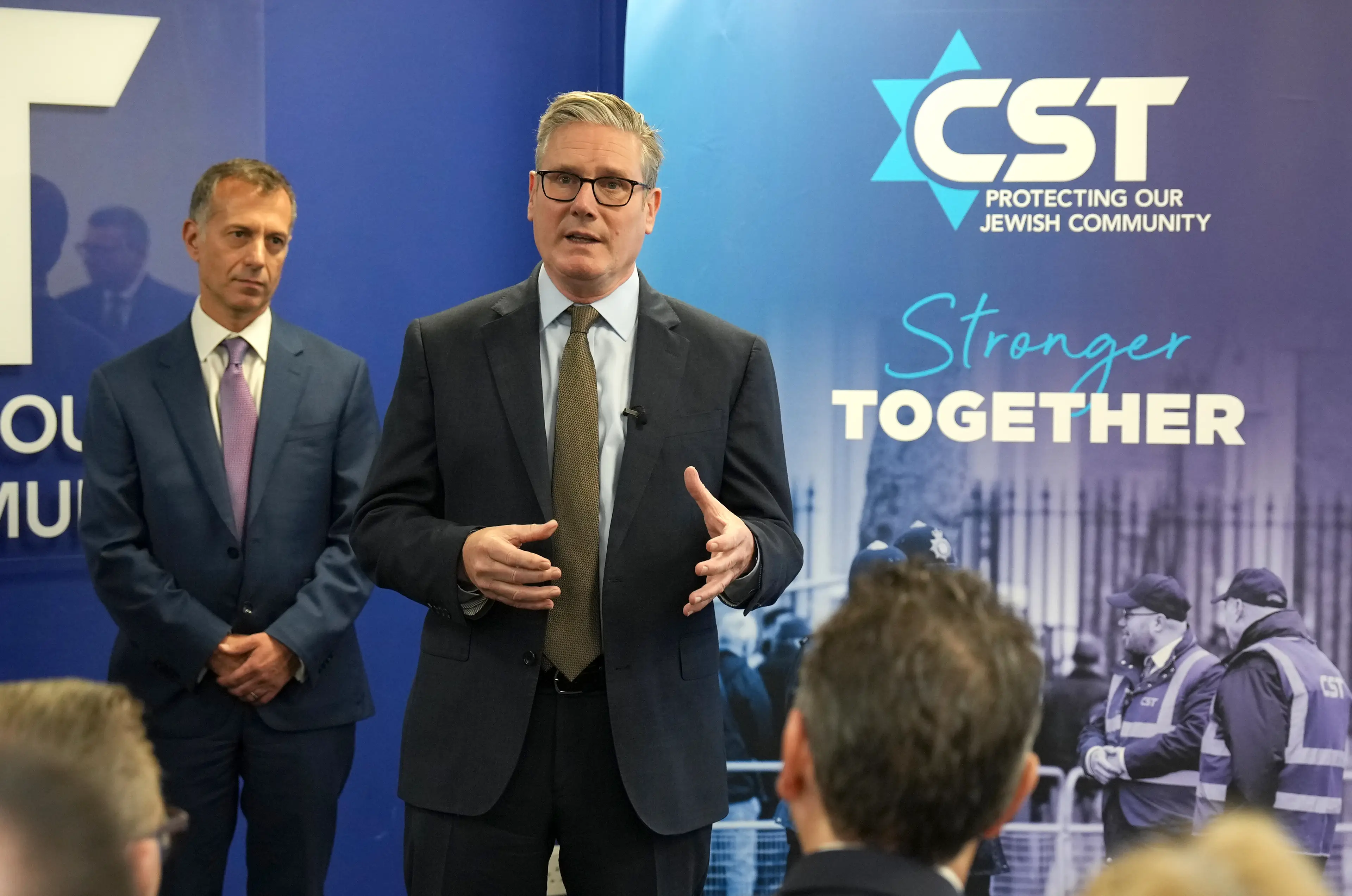 The Prime Minister's response came after he spoke to members of the Jewish community following the attack on a Manchester synagogue. Image: Getty 