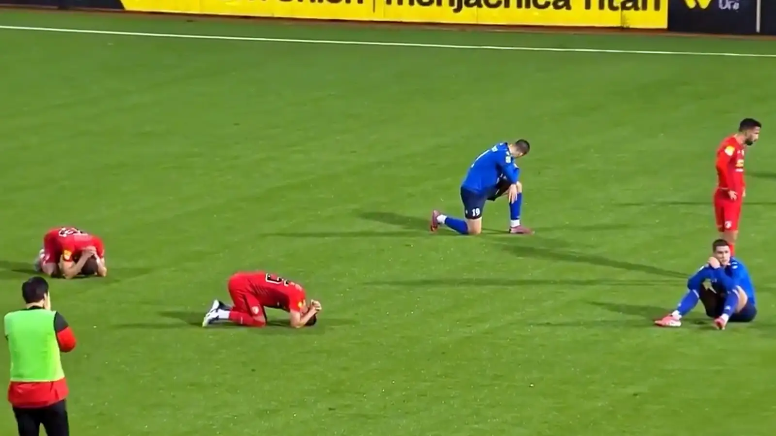 Devastating Moment Top-Flight Footballers Told Manager Has Died Mid-Match