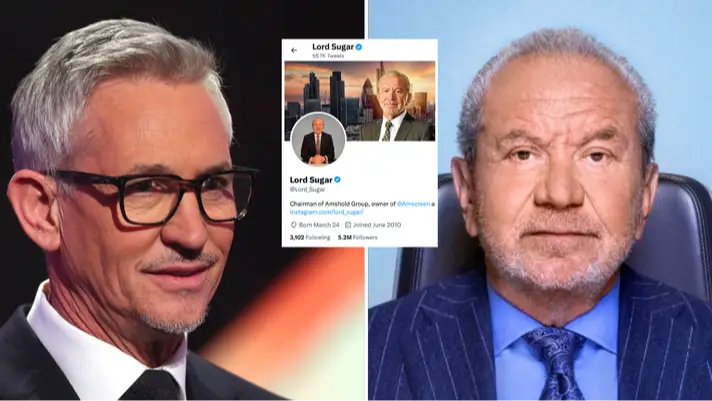 Alamy/Twitter@Lord_Sugar