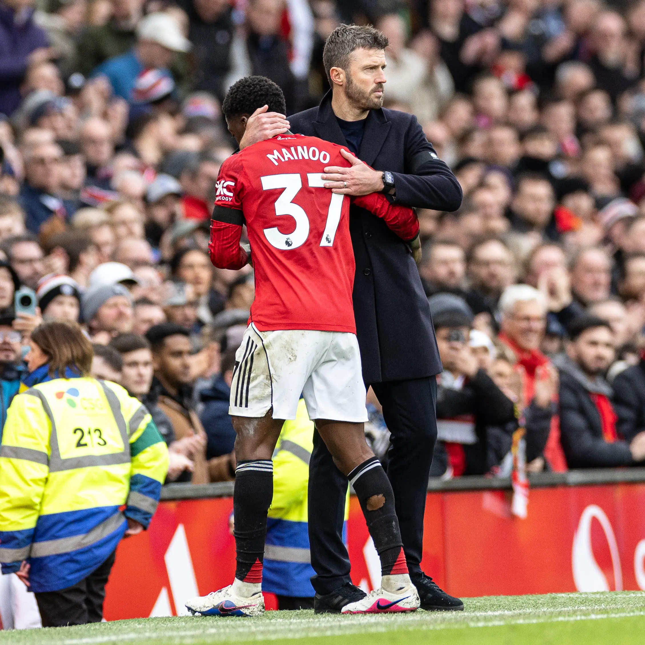 Carrick is a big fan of Mainoo. Image credit: Getty