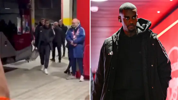 Fans in disbelief at what Arsenal supporter said to Alexander Isak when he arrived at Emirates Stadium