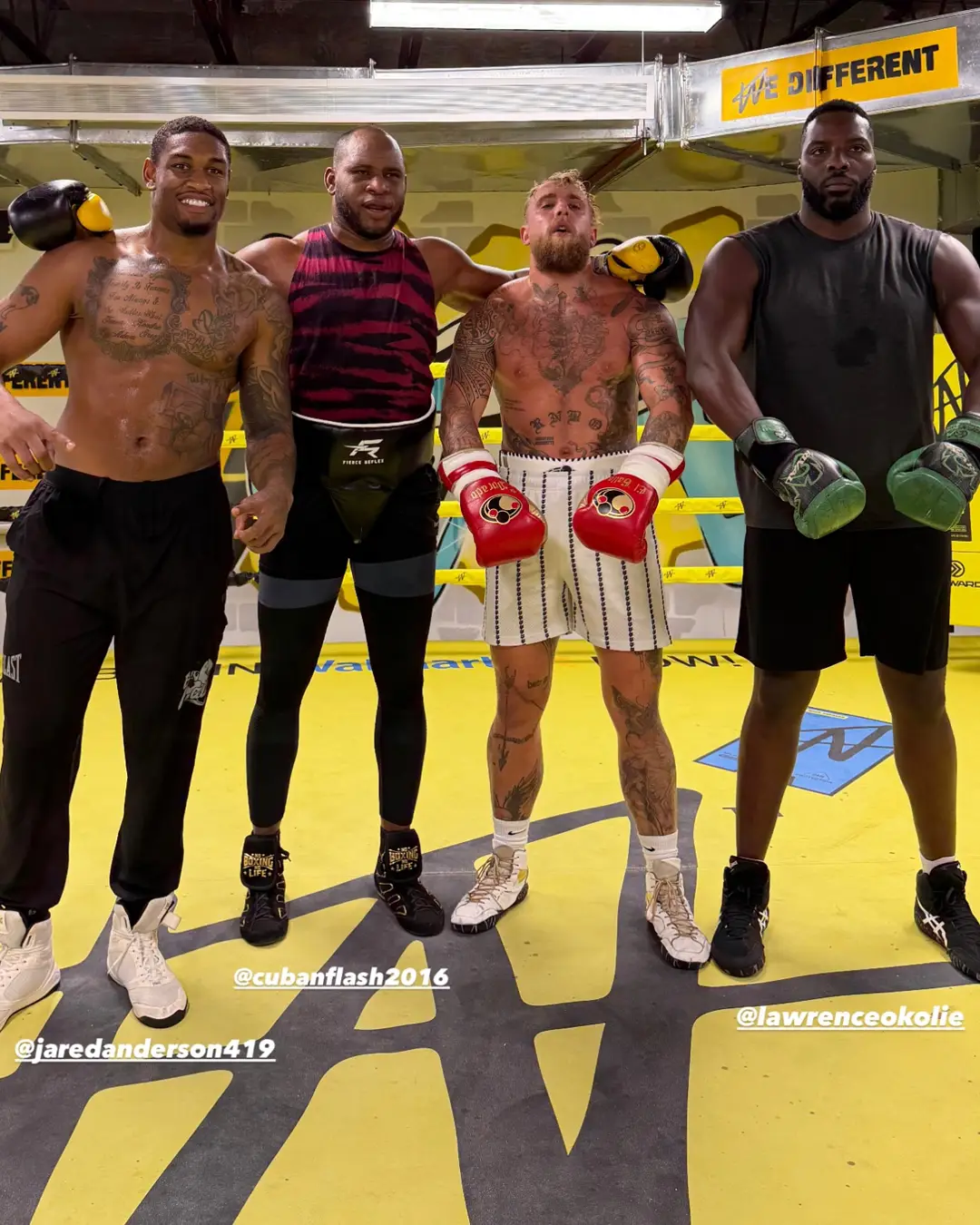 Jake Paul has sparred Frank Sanchez in his training camp. Image: Jake Paul 