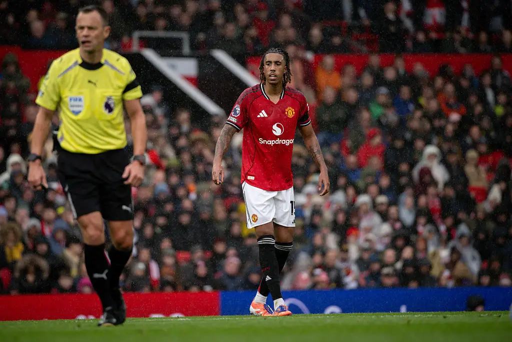 Leny Yoro impressed against Sunderland. (Image: Ash Donelon/Manchester United via Getty Images)