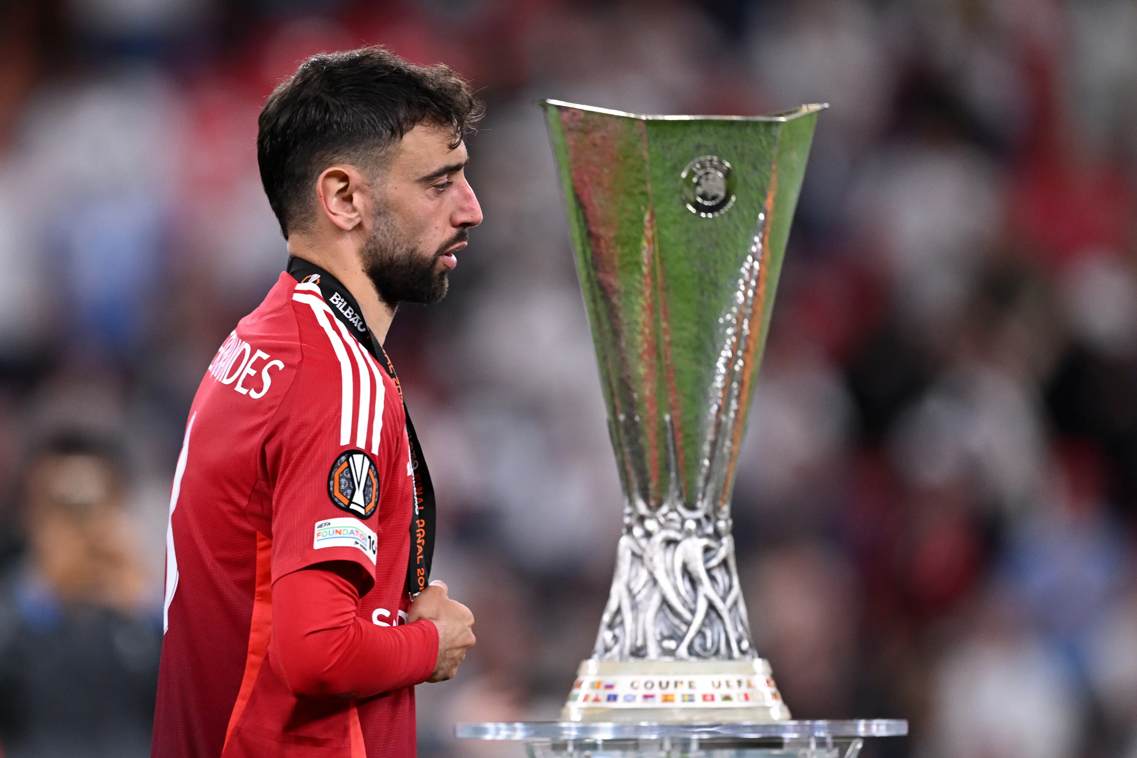 Bruno Fernandes could be sold this summer. Image: Getty 
