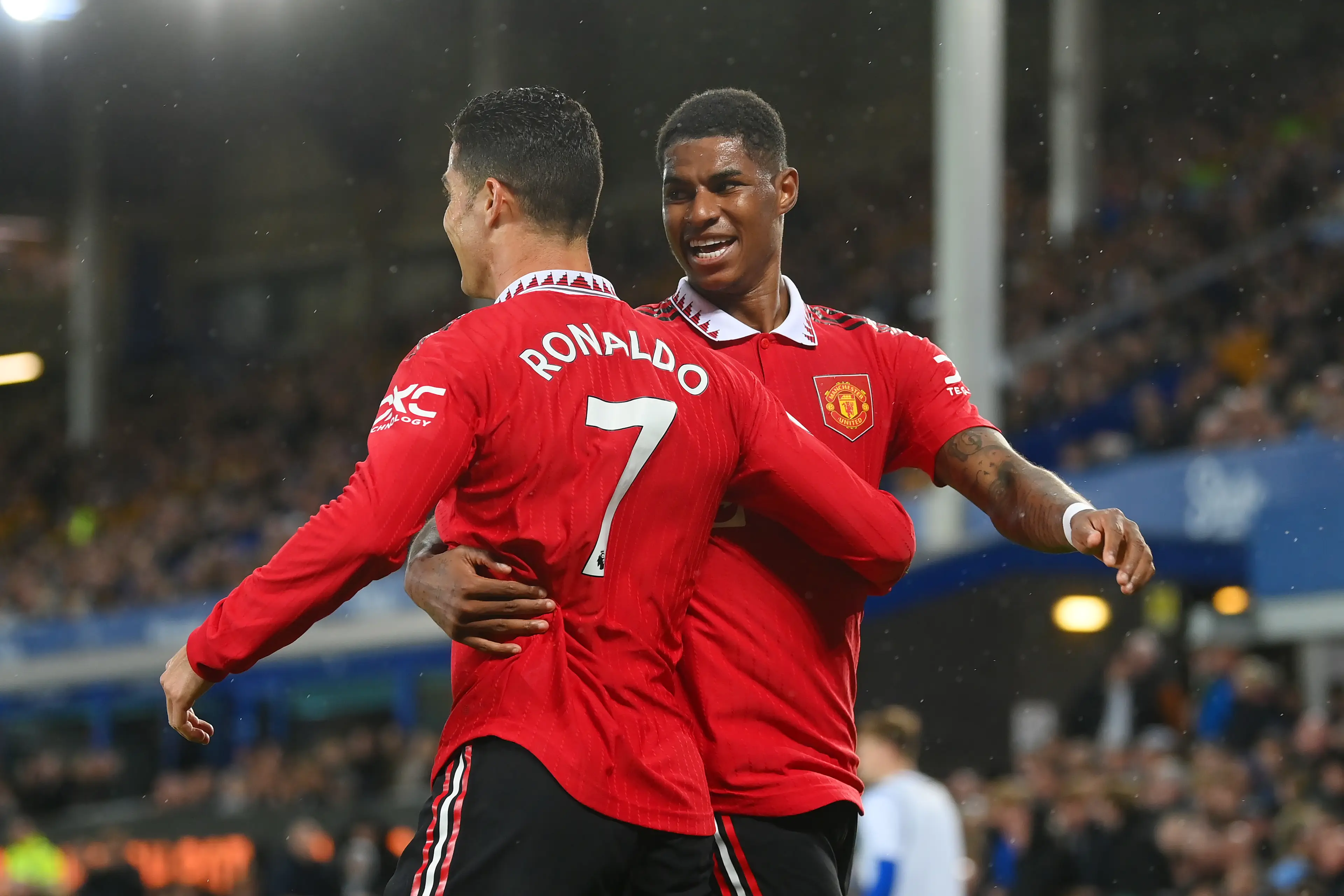 Marcus Rashford with Cristiano Ronaldo (Image: Michael Regan / Staff via Getty)