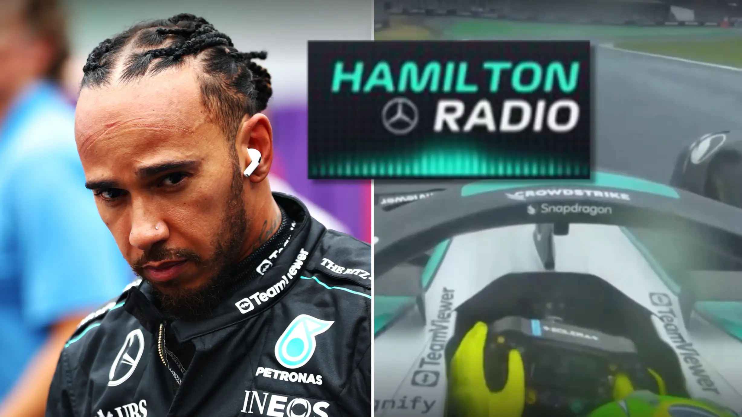 Lewis Hamilton hints at shock early Mercedes exit in unheard team radio from Brazilian GP