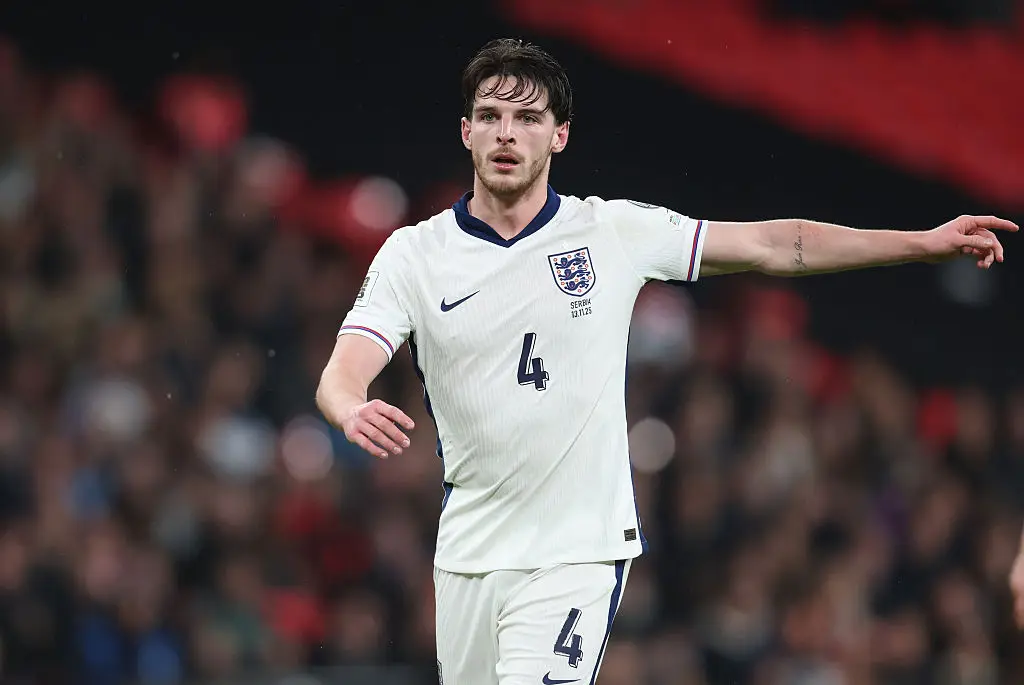 Declan Rice in action for England (Credit:Getty)