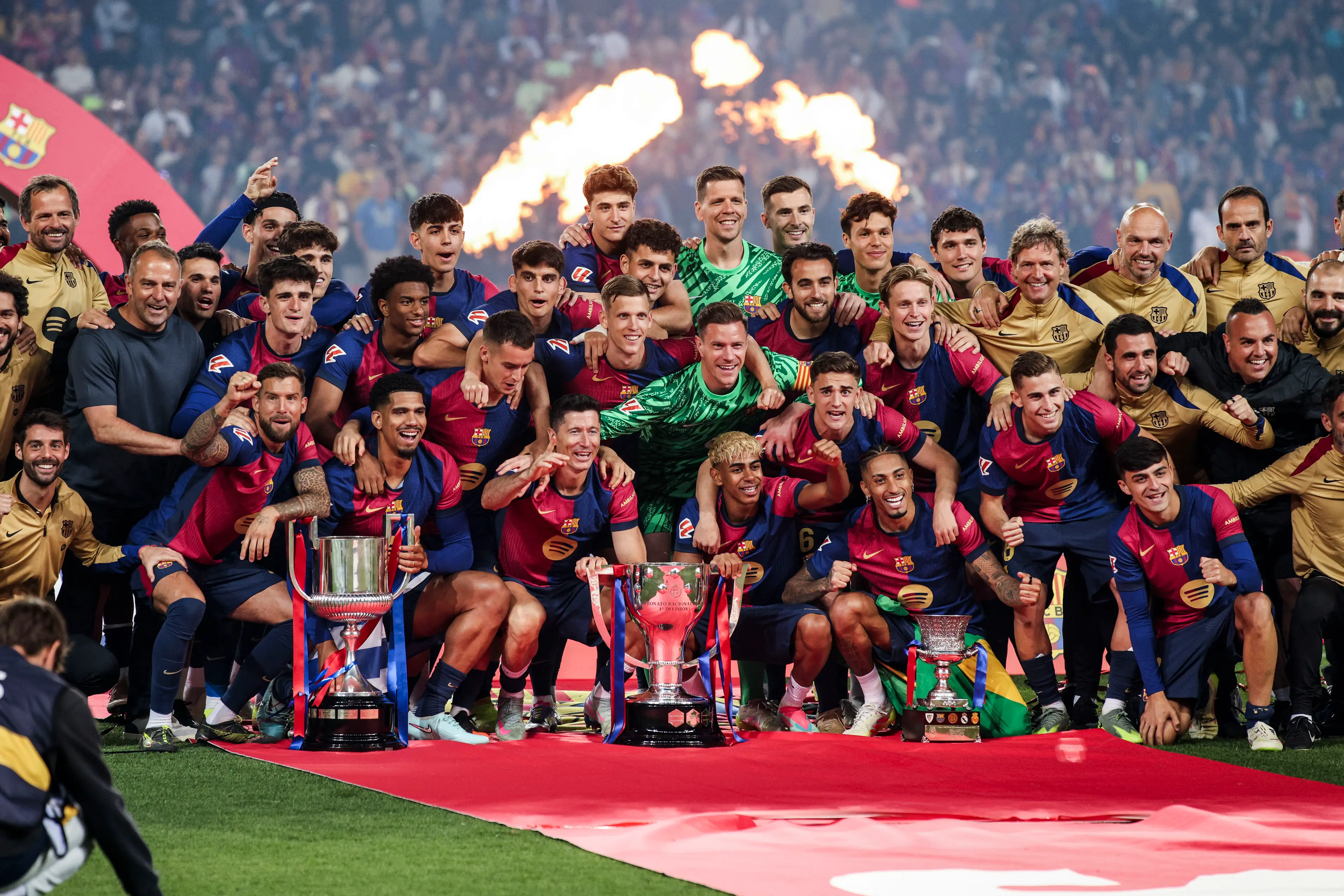 Barcelona are facing sanctions from UEFA for financial breaches. Image: Getty