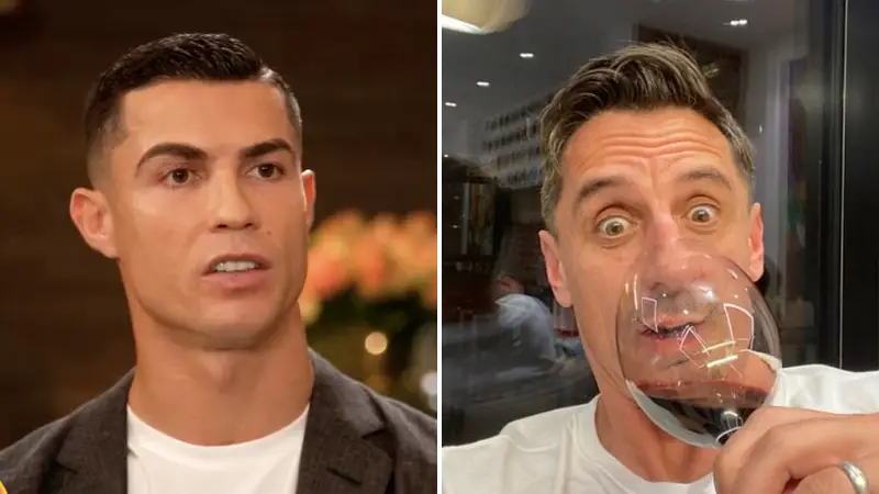 Gary Neville responds to Cristiano Ronaldo after he calls out him out and says 'we’re not ever having dinner together'