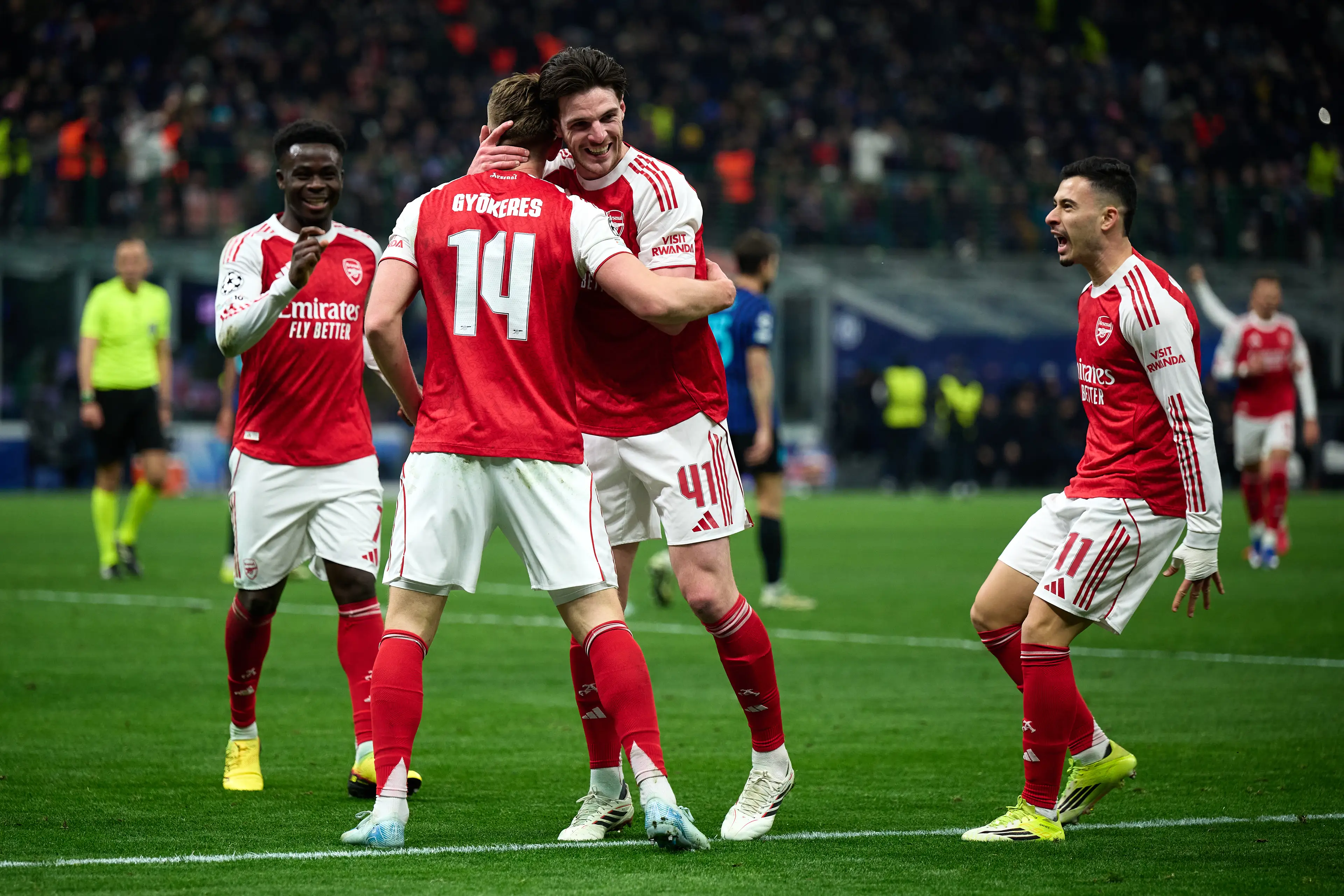 Arsenal are unbeaten in this season's Champions League. Image credit: Getty