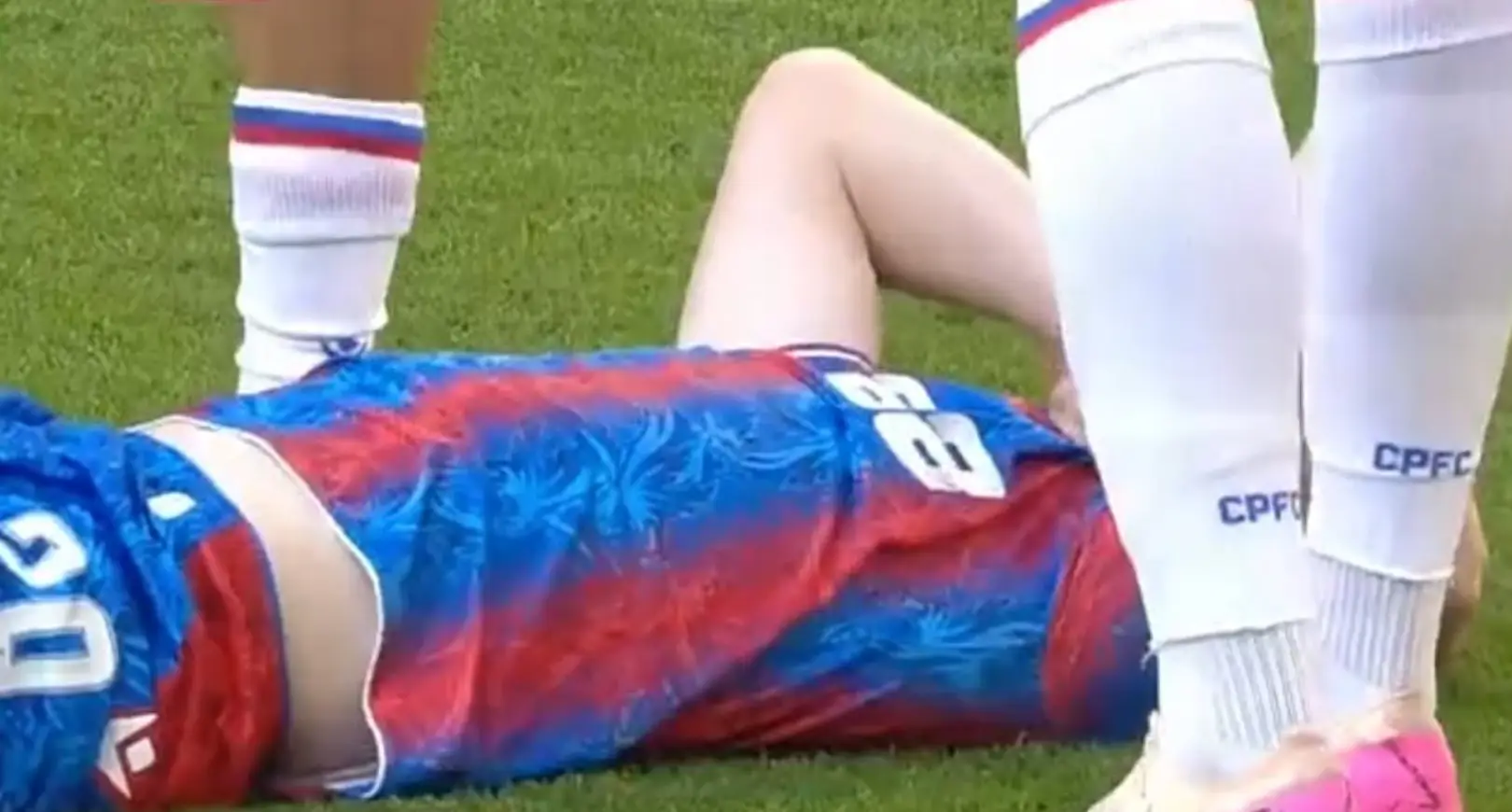 Wharton was struck by a Kevin De Bruyne shot in the FA Cup final (Image: FA)