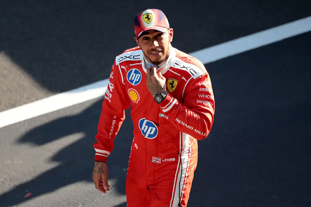 Hamilton finished third in the Chinese Grand Prix. (Image: Anni Graf - Formula 1/Formula 1 via Getty Images)