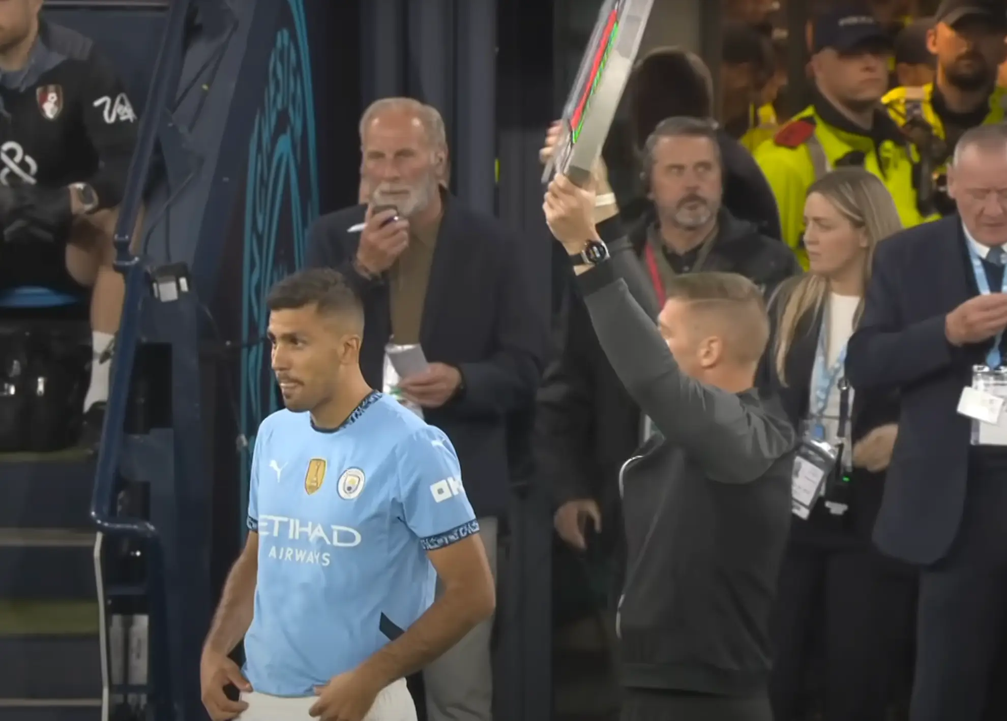 Rodri made his Man City comeback on Wednesday (Image: Sky Sports)