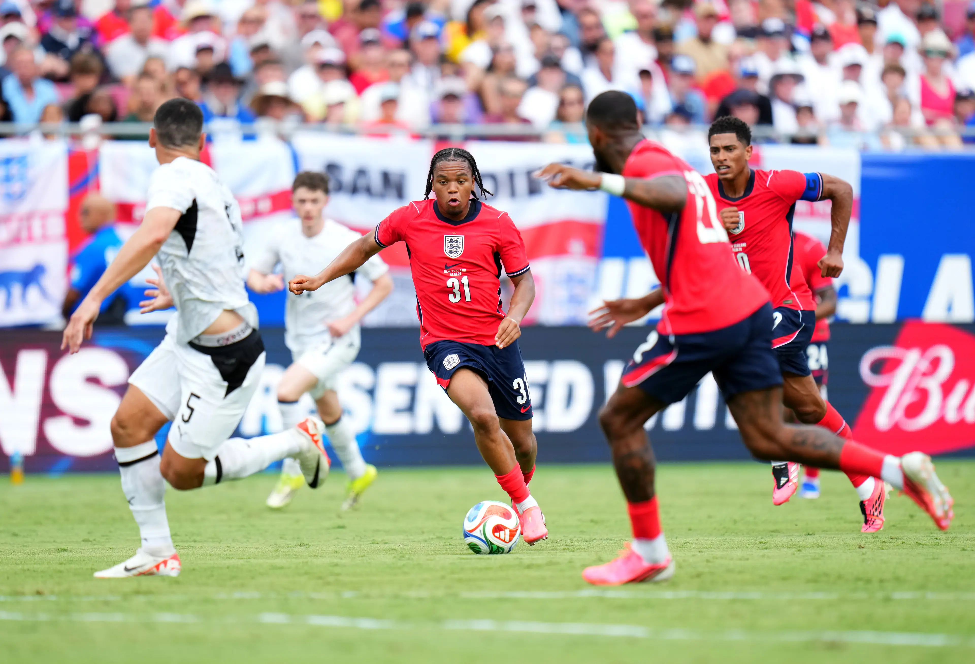 Rio Ngumoha impressed against New Zealand. Image credit: Getty