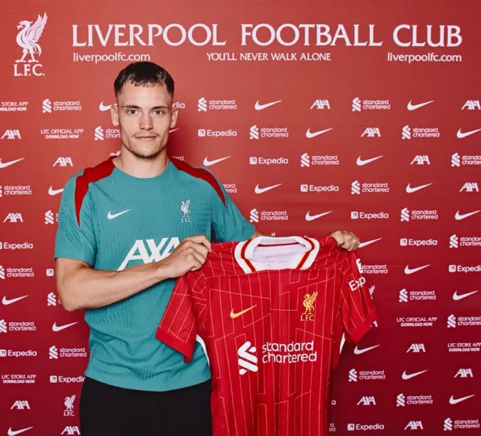Liverpool announce the signing of Wirtz. Image credit: LFC/X